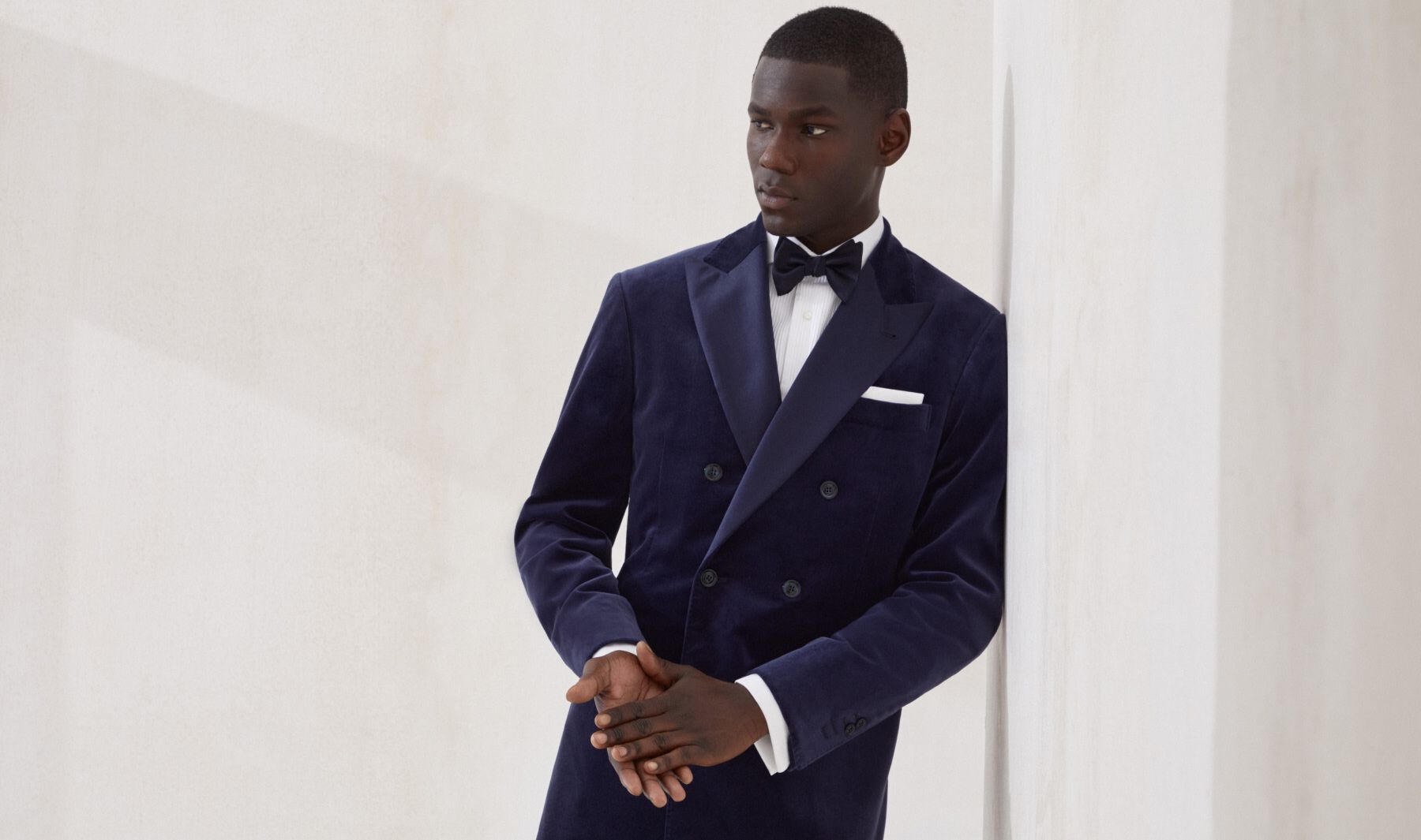 Four-pocket jacket for Man in Dark Denim | Brunello Cucinelli