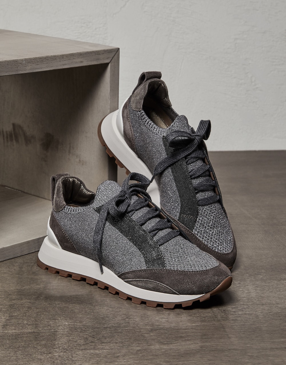 0000~SEASON 7 suede Mesh High-top Sneakers main image 1