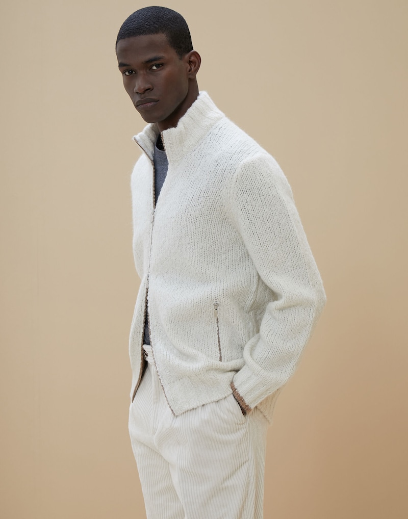 turtleneck cardigan outfit