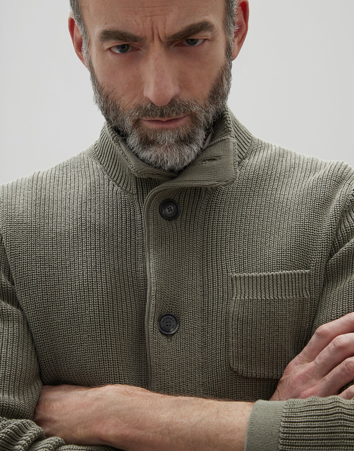 Turtleneck cardigan