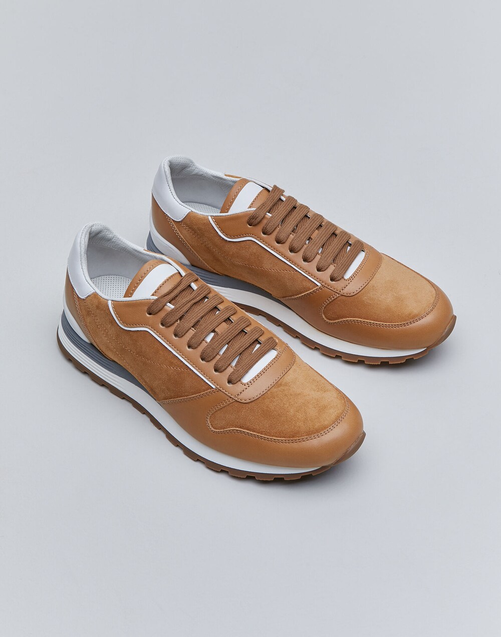 calfskin open sneaker