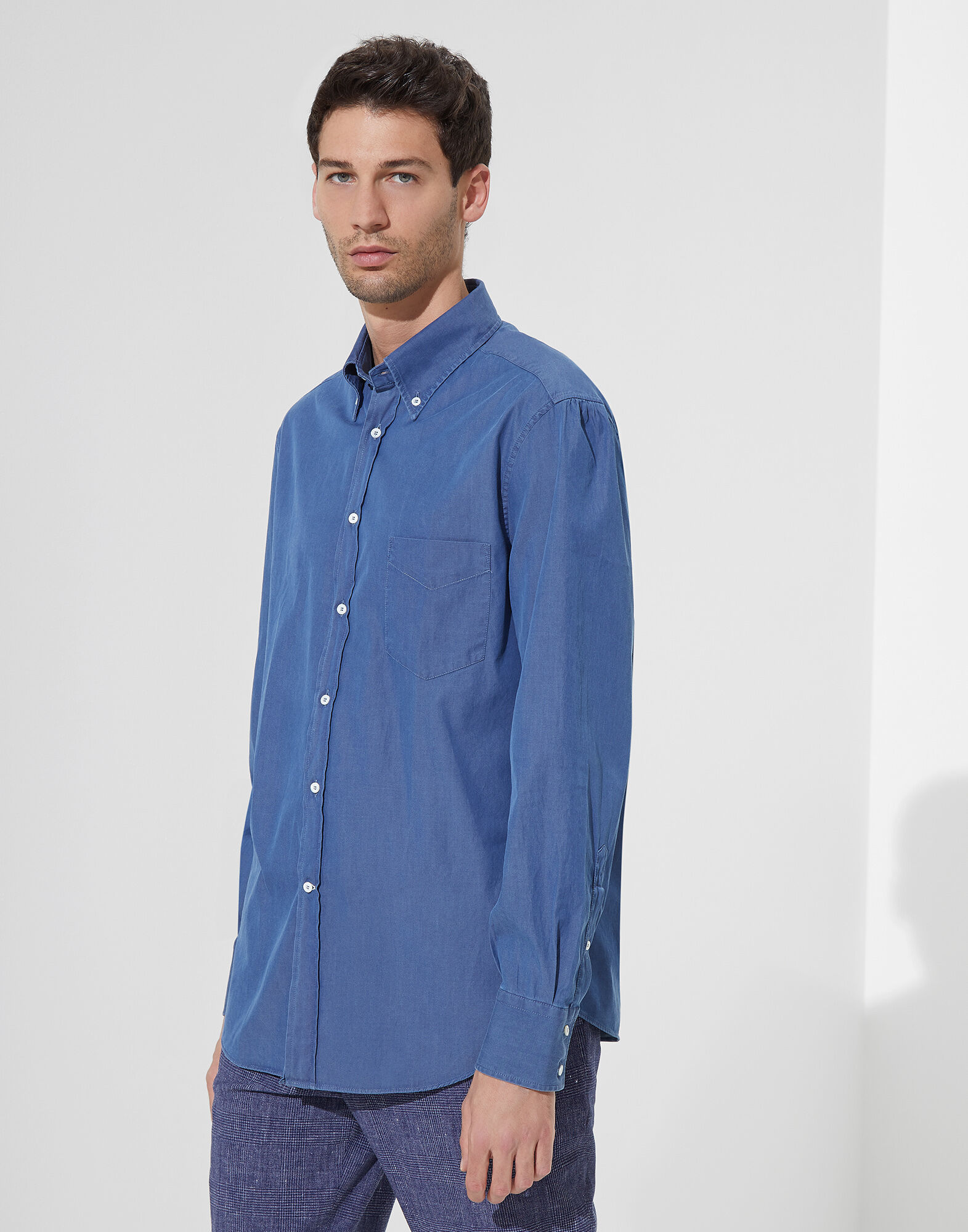 button down shirts denim