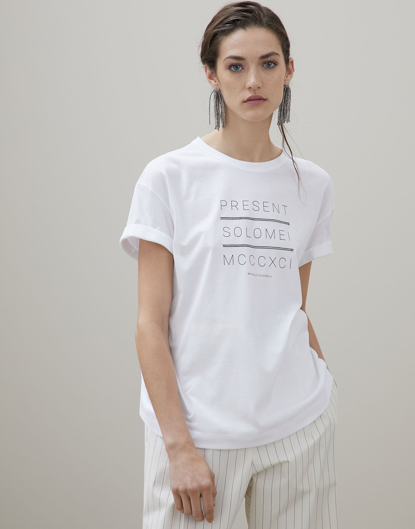 T Shirt Maniche Corte 201m0045bs530 Donna Topwear Brunello