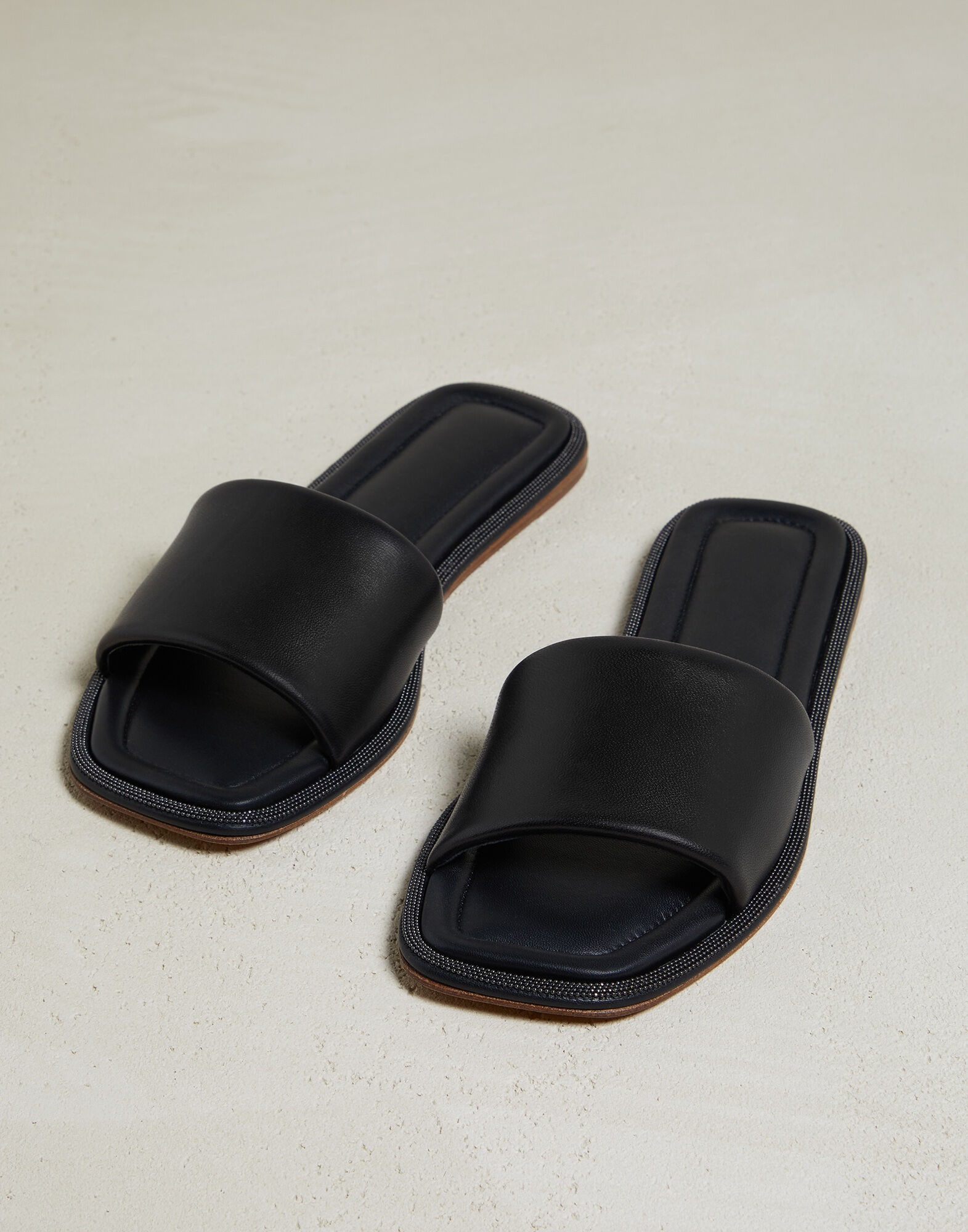 Leather sandals for women | Brunello Cucinelli