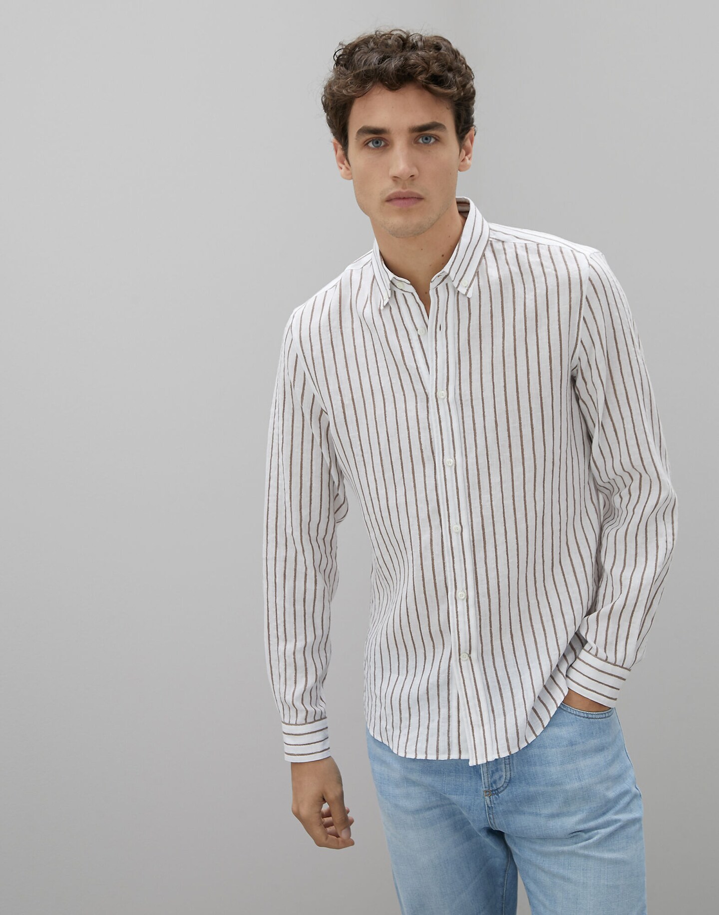 ボタンダウンシャツ 201mw6293008 メンズ シャツ Brunello Cucinelli