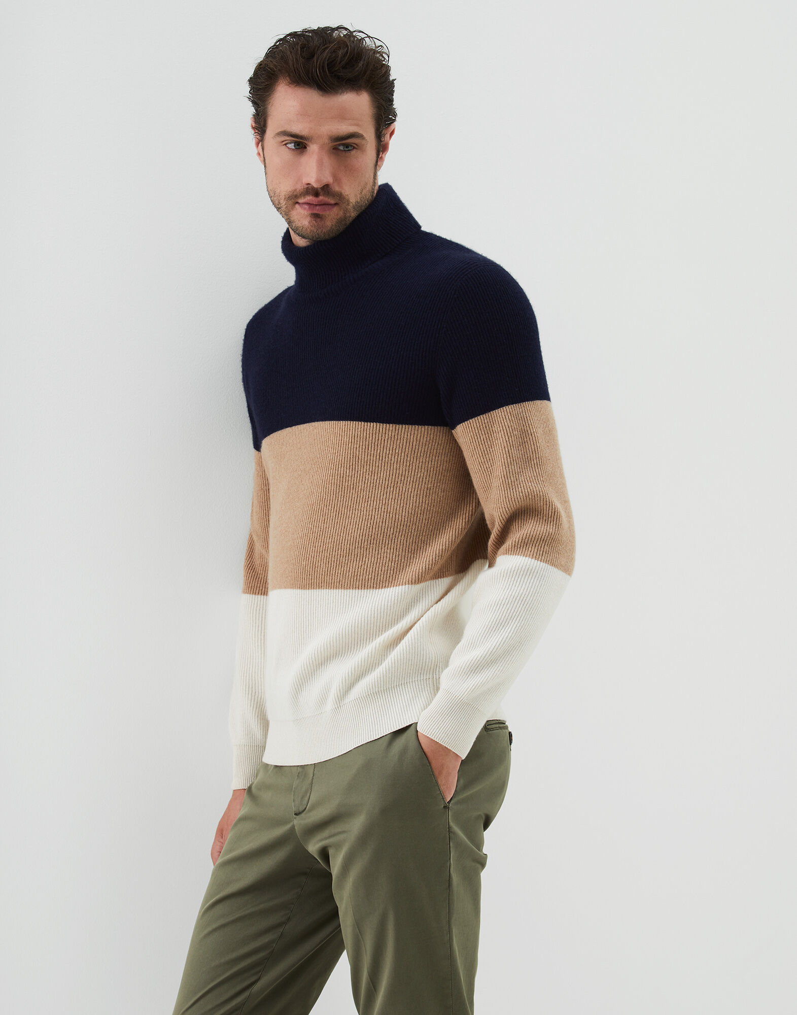 high neck sweater for men