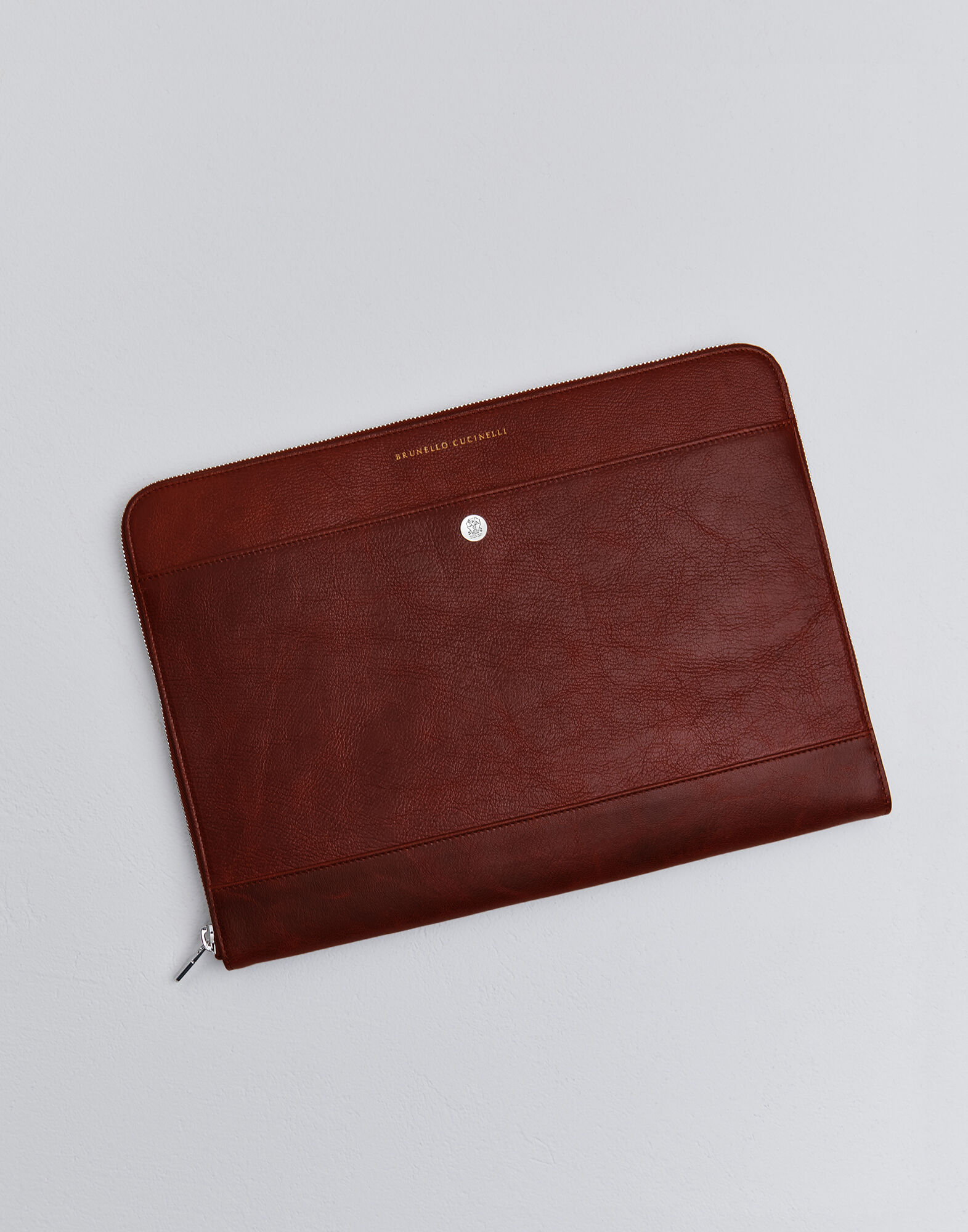 brunello cucinelli leather portfolio