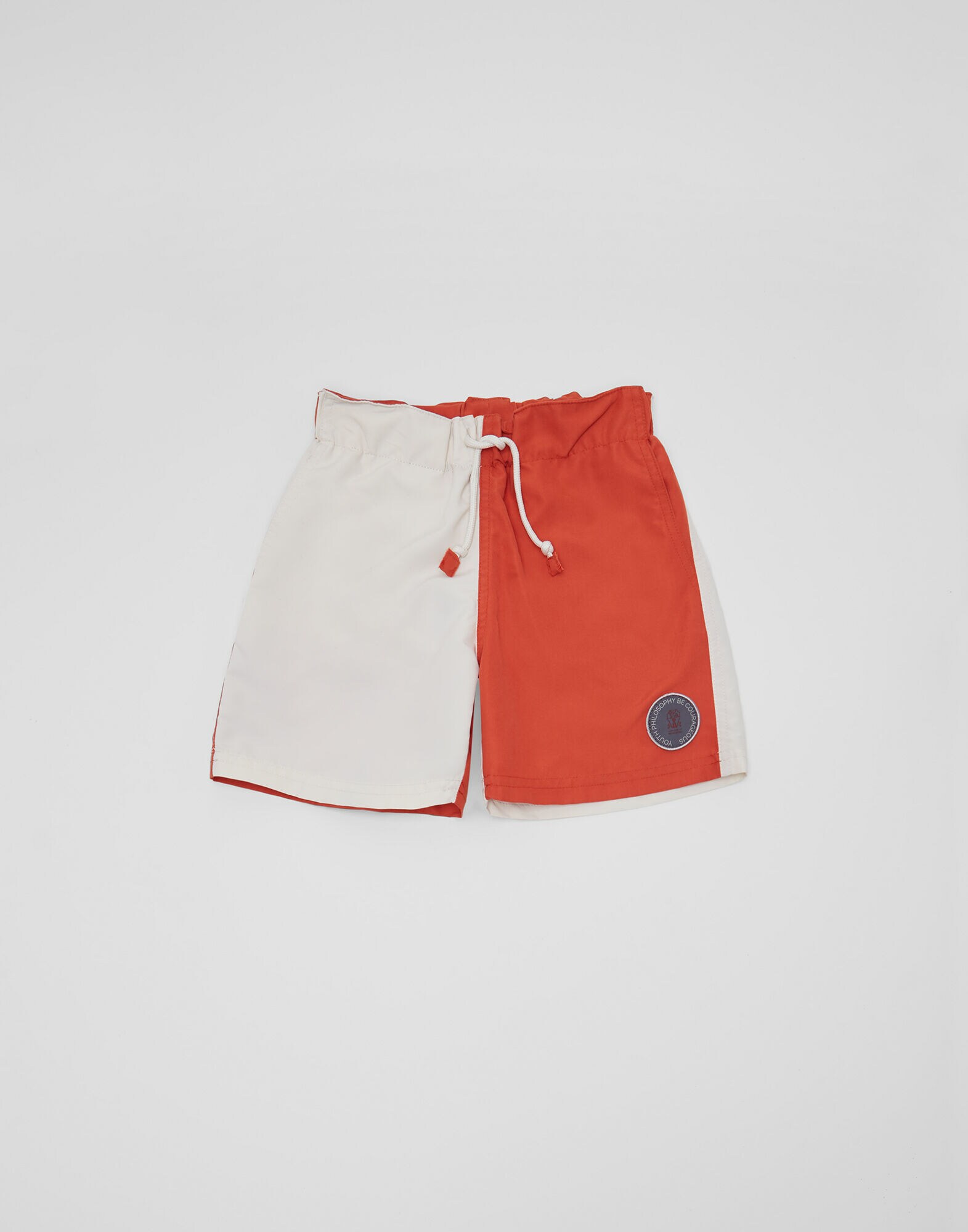 orange boy short swimwear