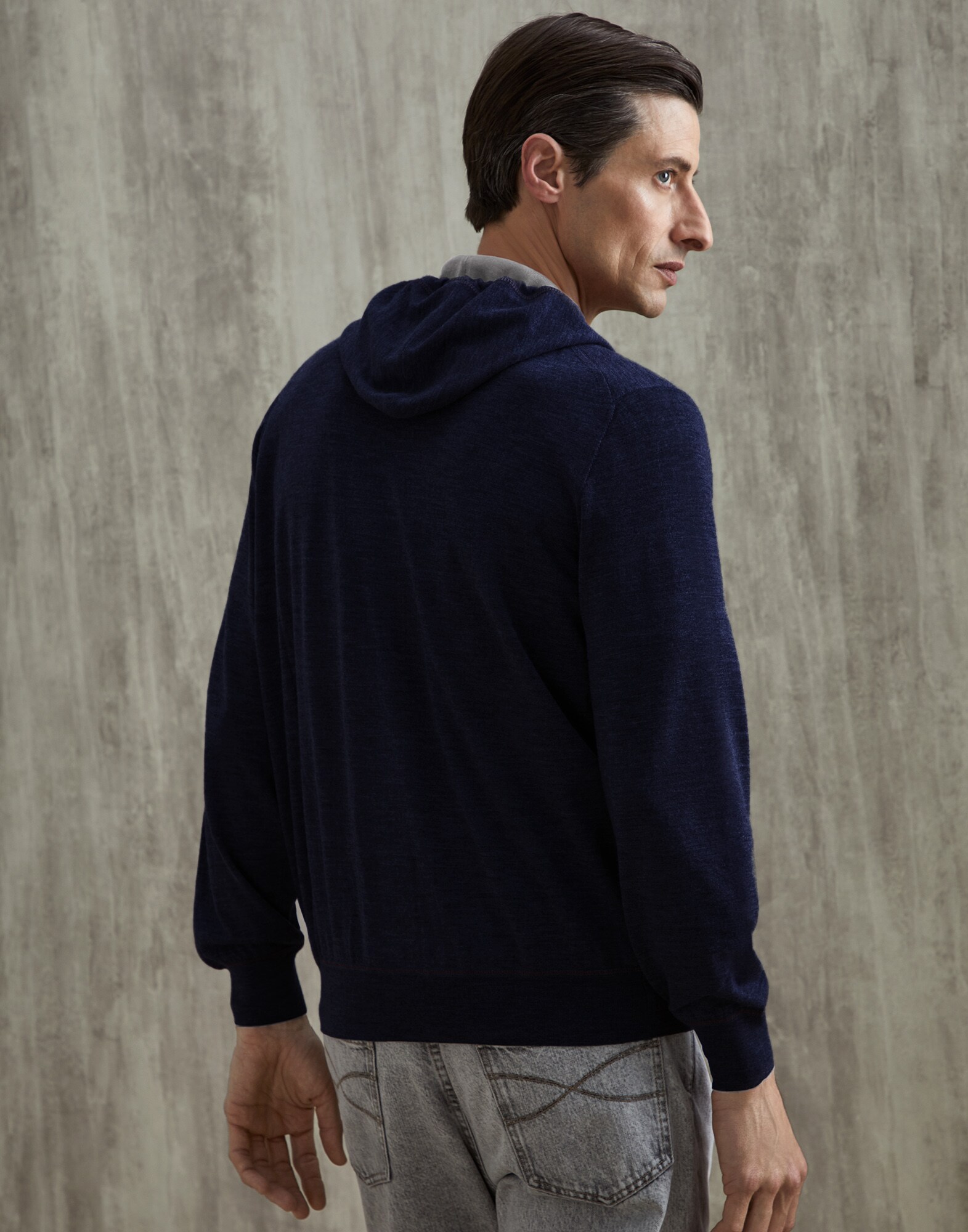 Zip-front Cardigan - Back view