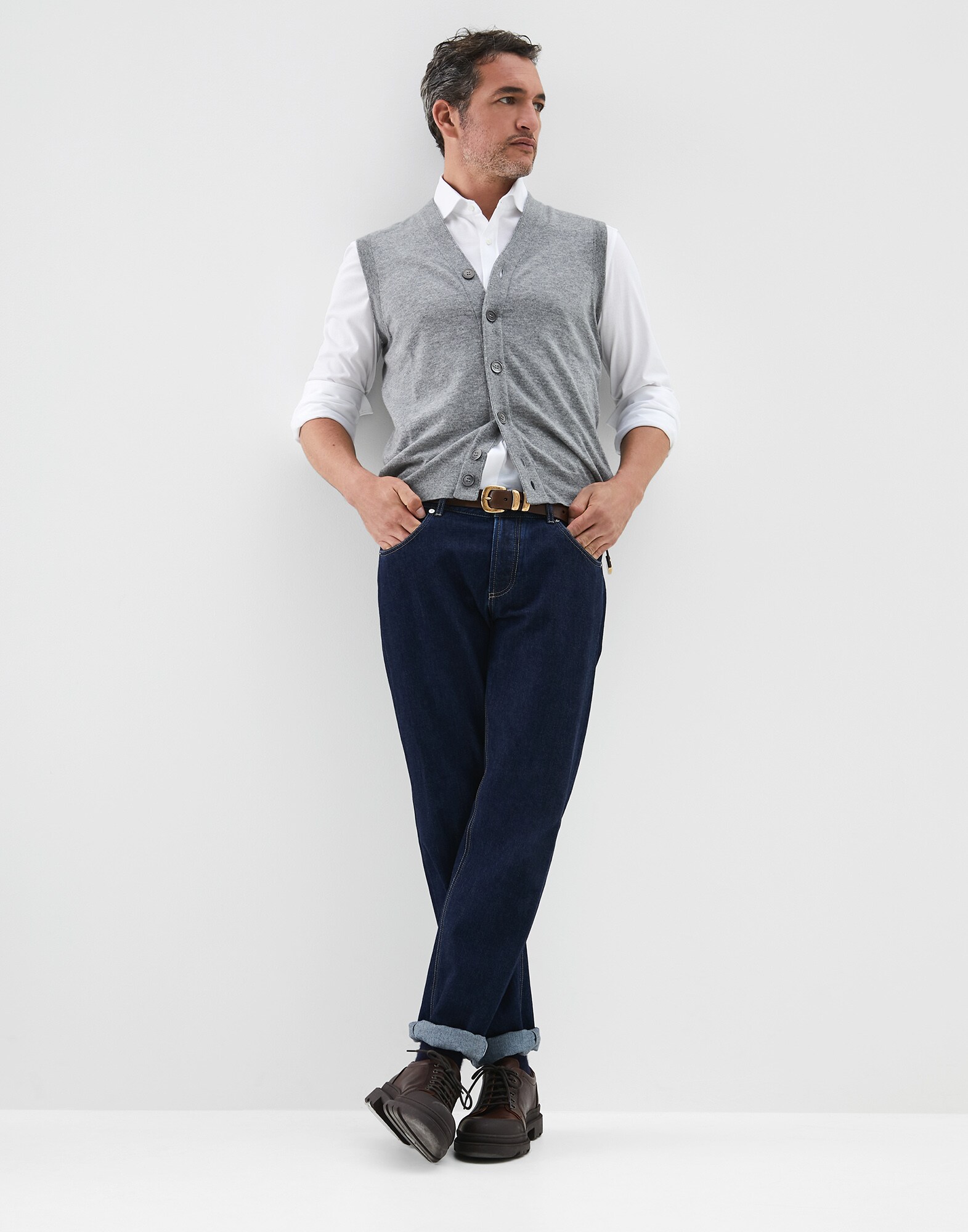 Button-front Cardigan - Look