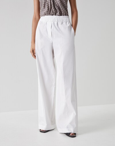 Pantalon de pyjama Blanc Femme -
                        Brunello Cucinelli
                    