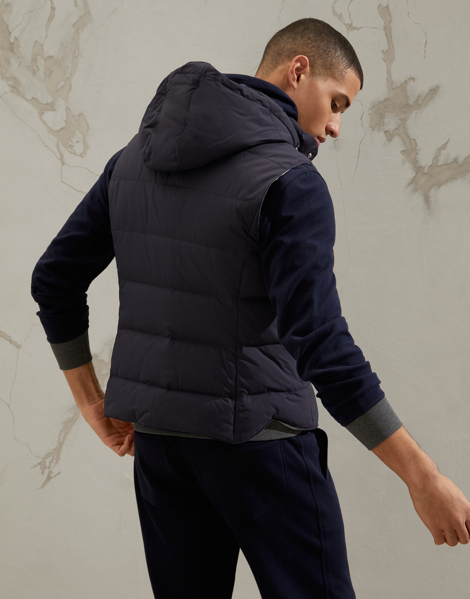 Down Sleeveless Jacket - Back