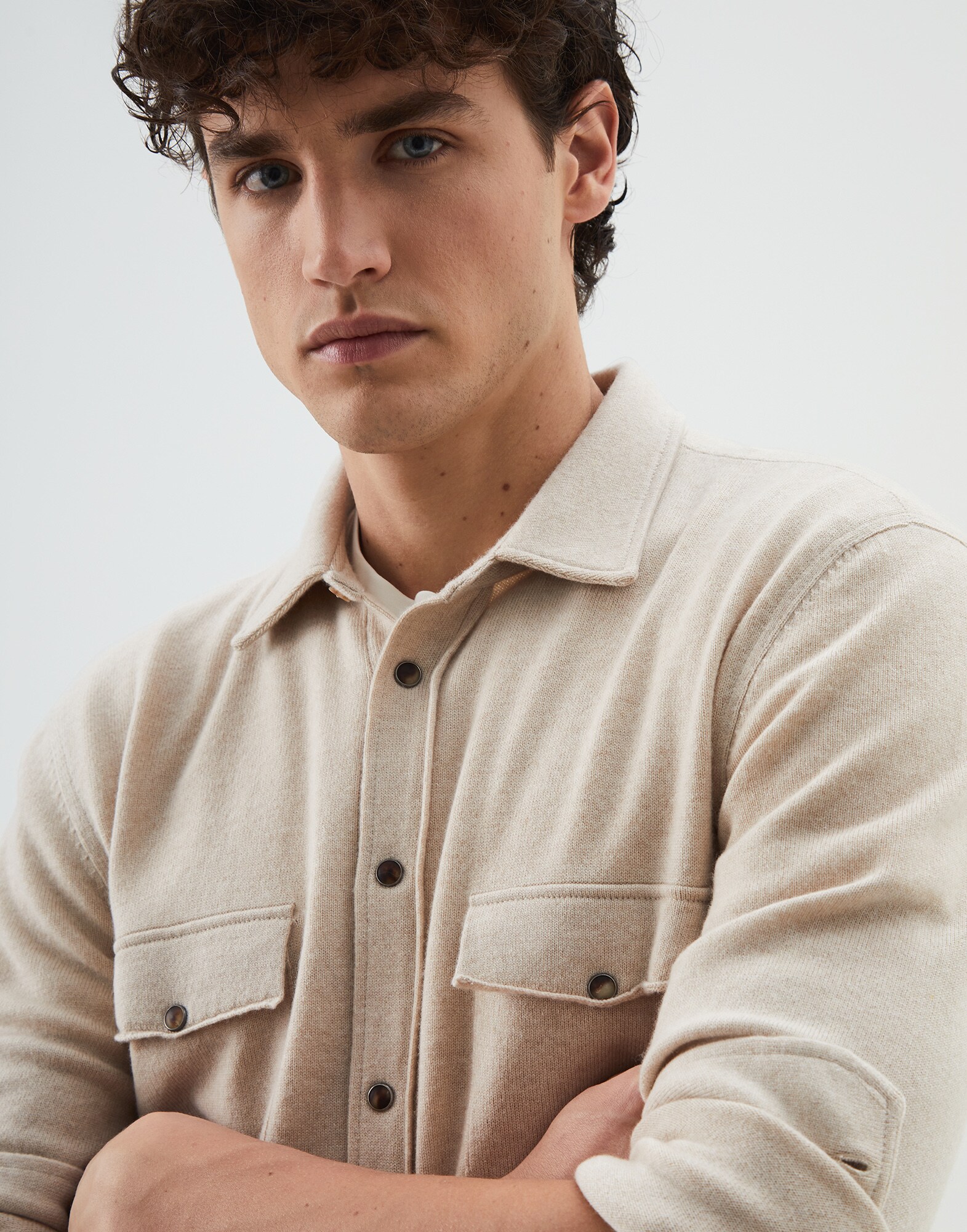 Button-front Cardigan - Detail