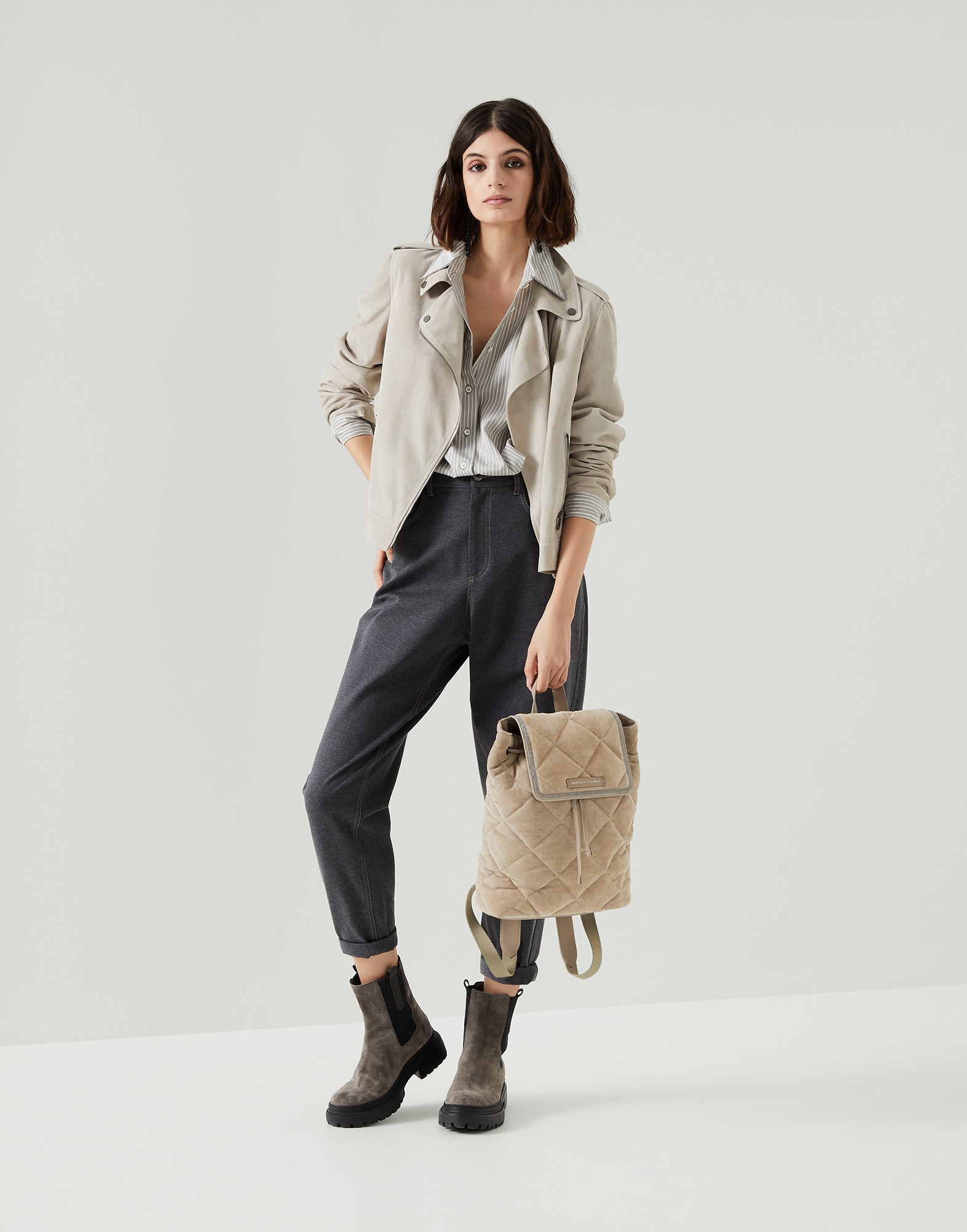 Five-pocket trousers (212M0R24P7753) for Woman | Brunello Cucinelli
