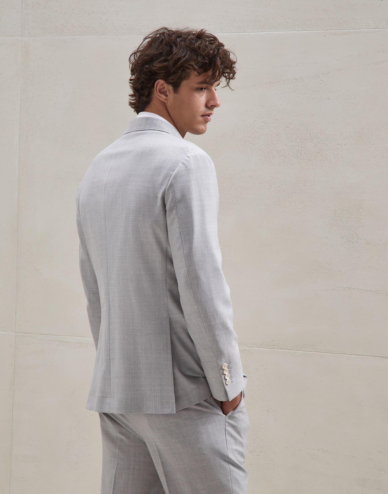 One-and-a-Half-Breasted Blazer - Back view
