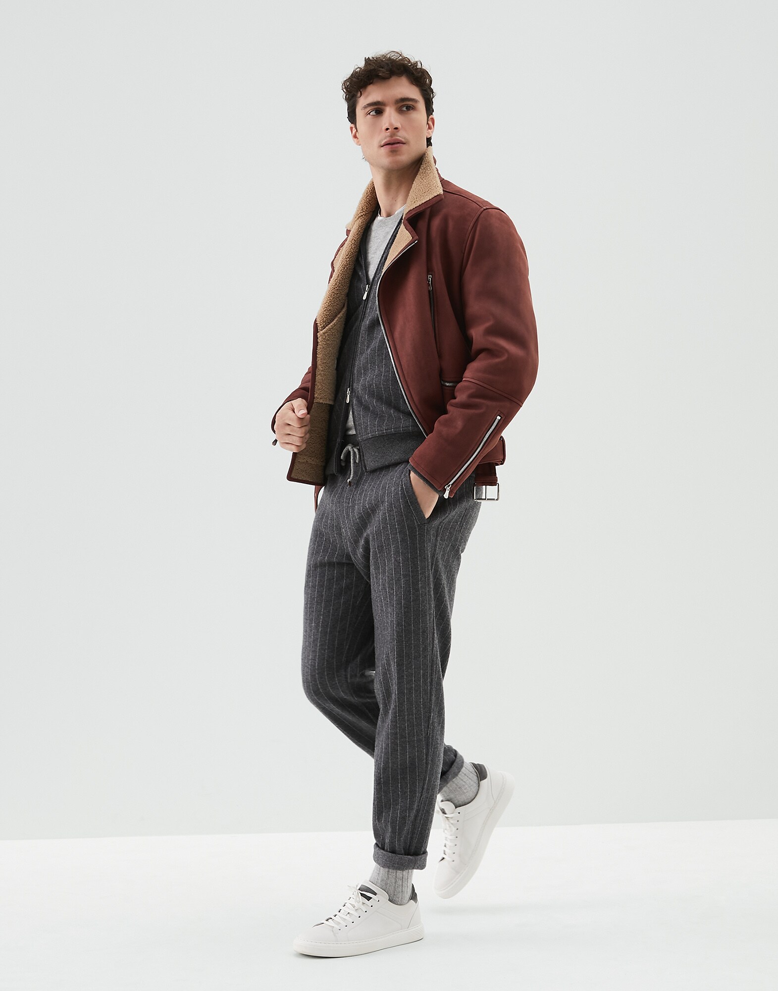 Изделие из кожи Красный Амарант Мужчина 4 - Brunello Cucinelli