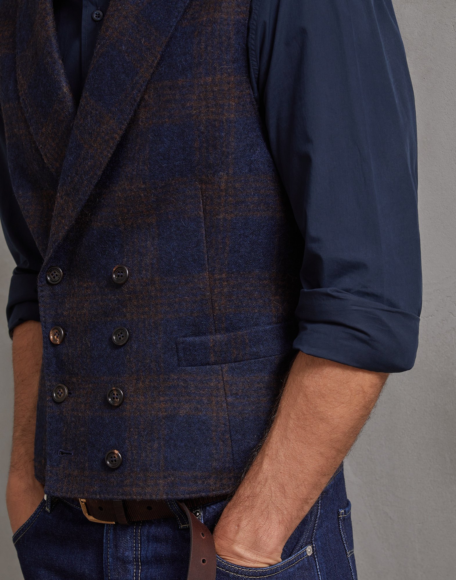 Vest Blue Man 2 - Brunello Cucinelli