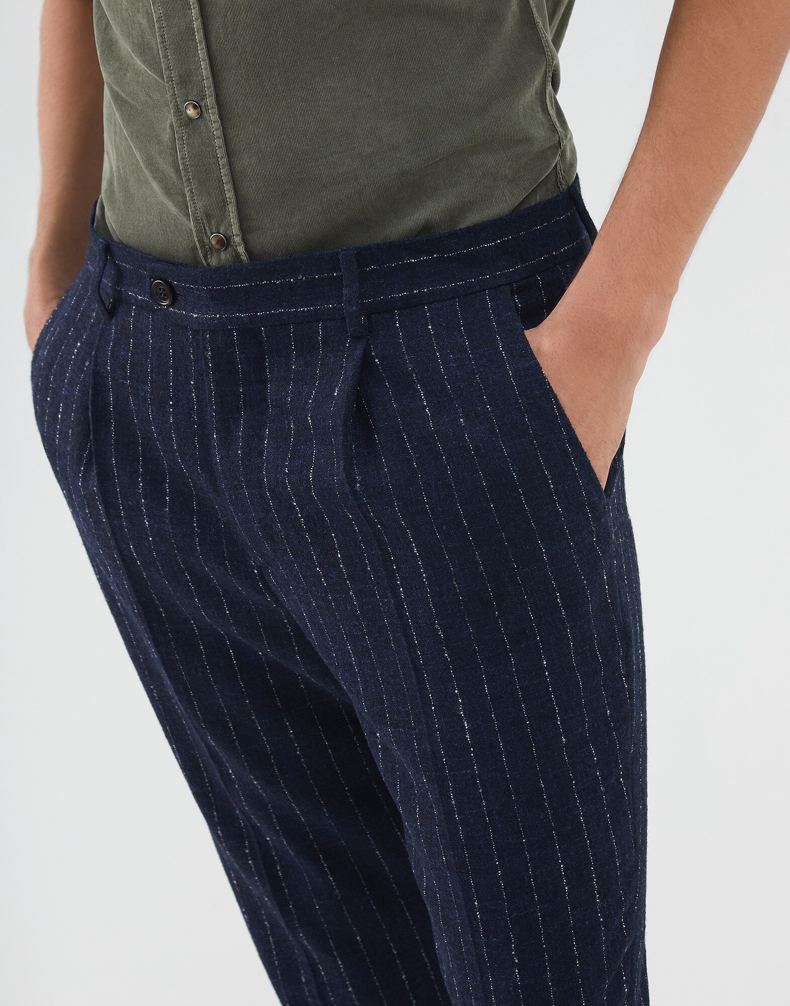 Trousers Navy Blue Man 2 - Brunello Cucinelli
