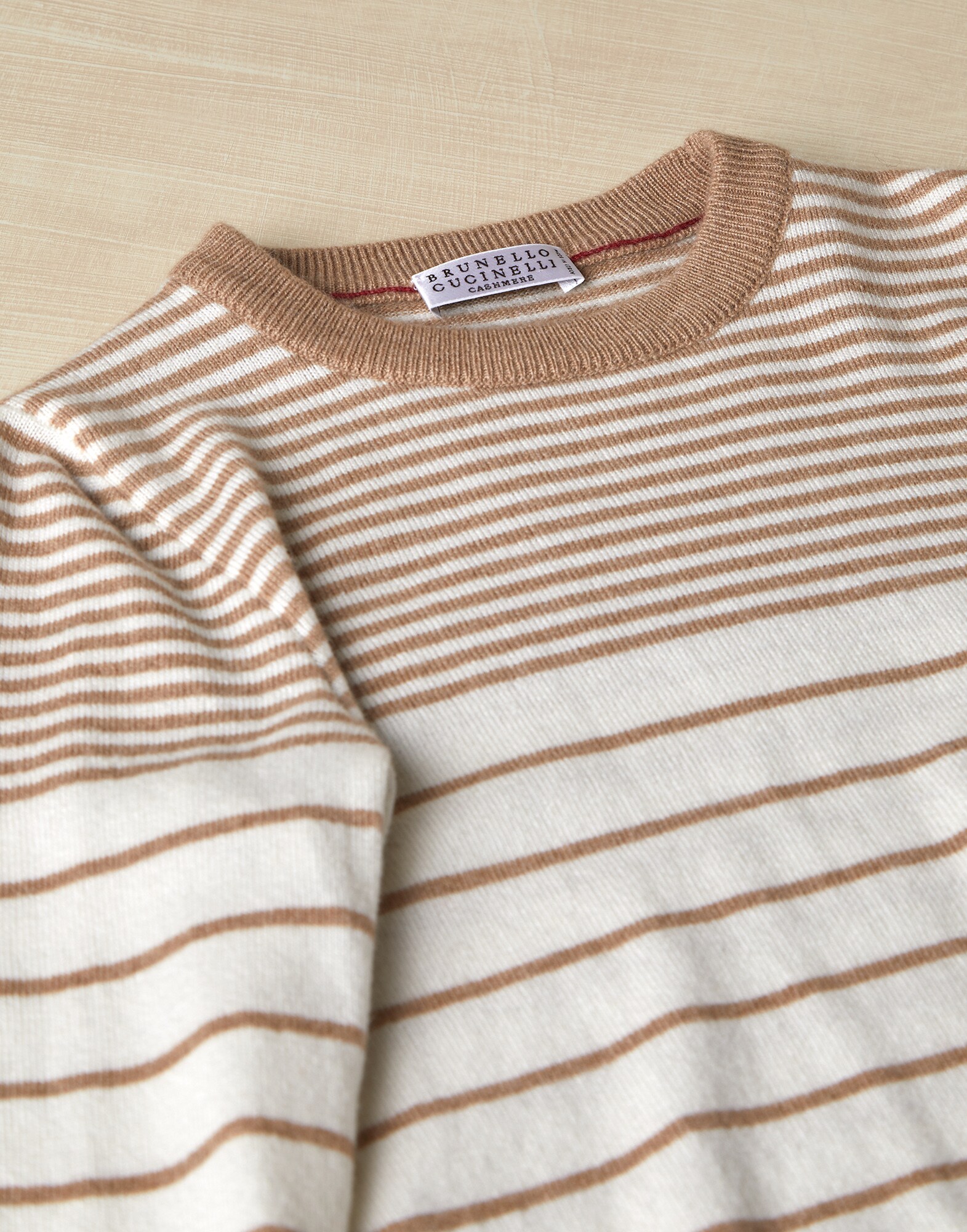 クルーネックセーター キャメル ボーイズ 0 - Brunello Cucinelli