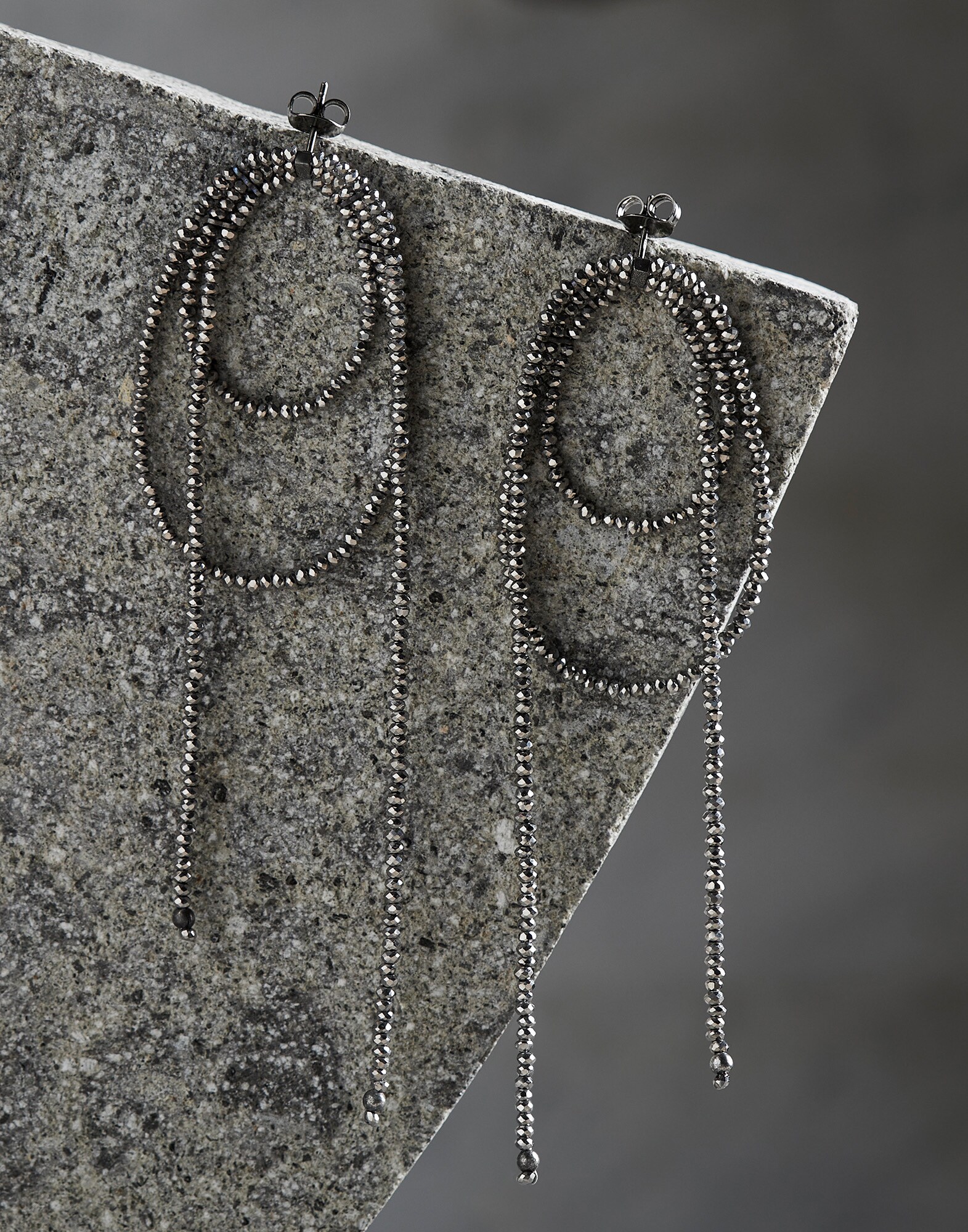 Vetro and Silver earrings