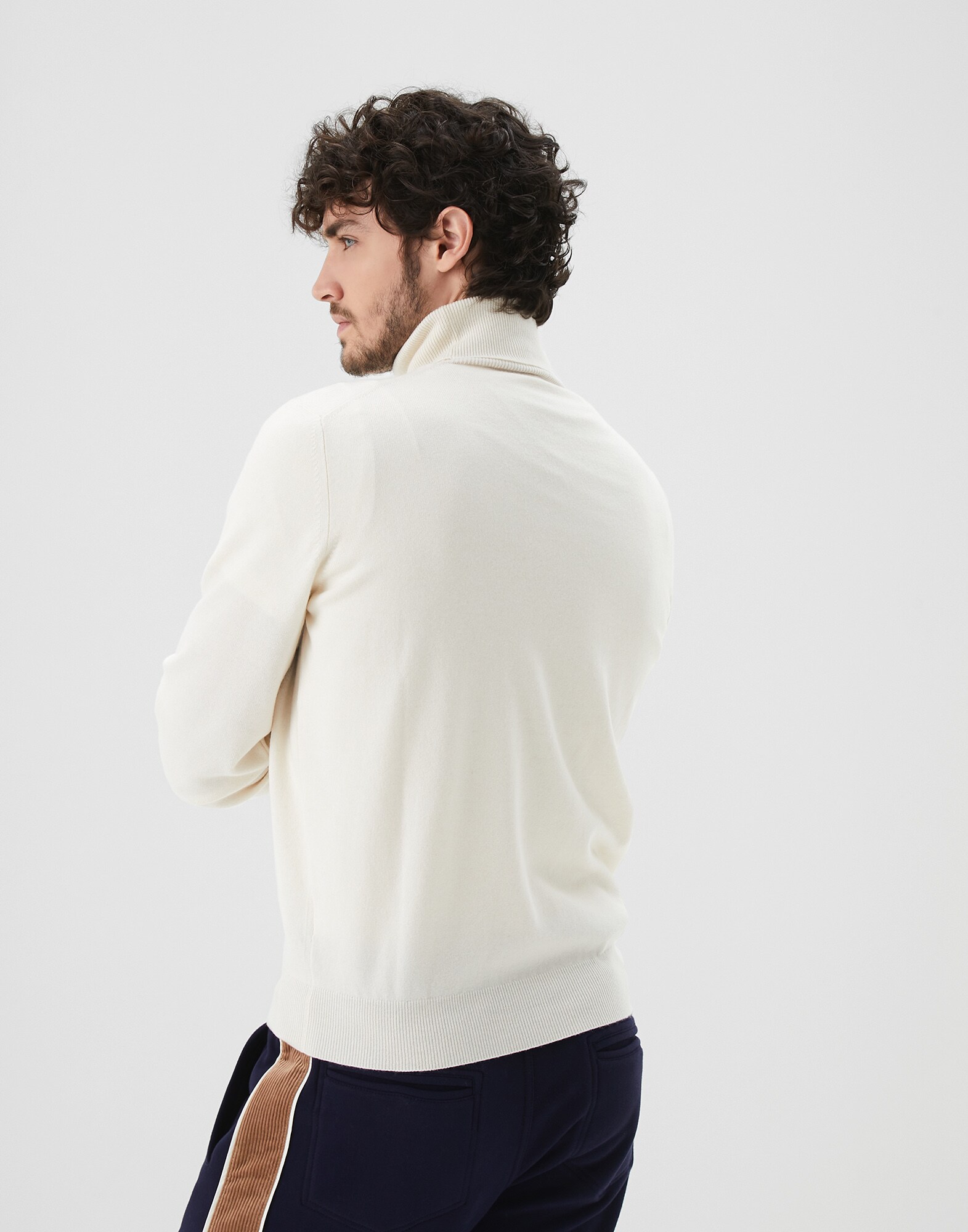 High Neck Sweater - Back