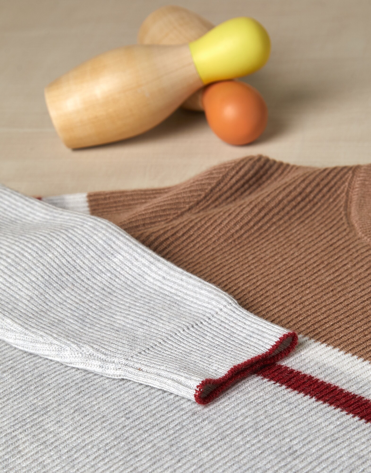 Pullover mit Rundhalsausschnitt Nebel Jungen 2 - Brunello Cucinelli