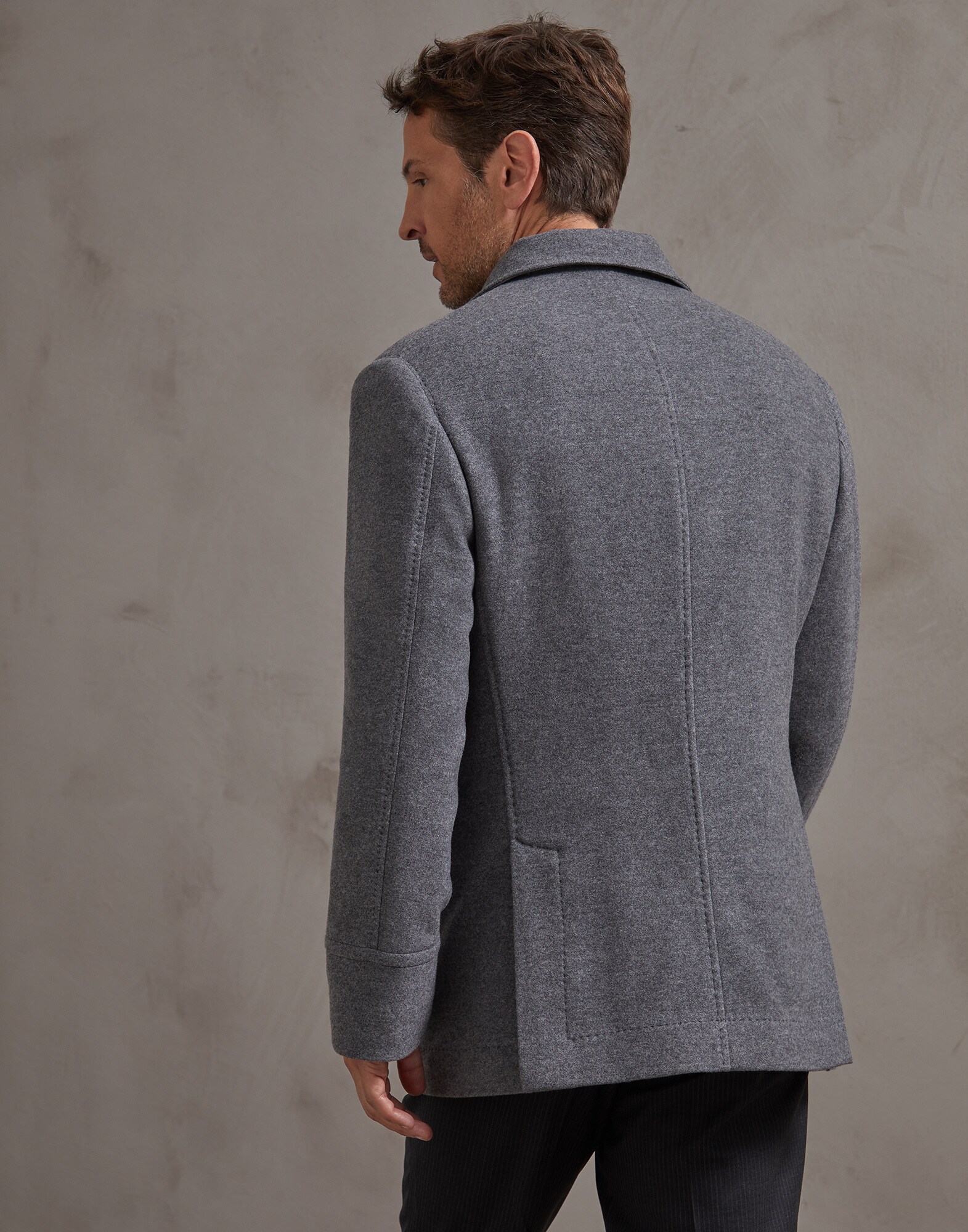 Outerwear Jacket Grey Man 2 - Brunello Cucinelli