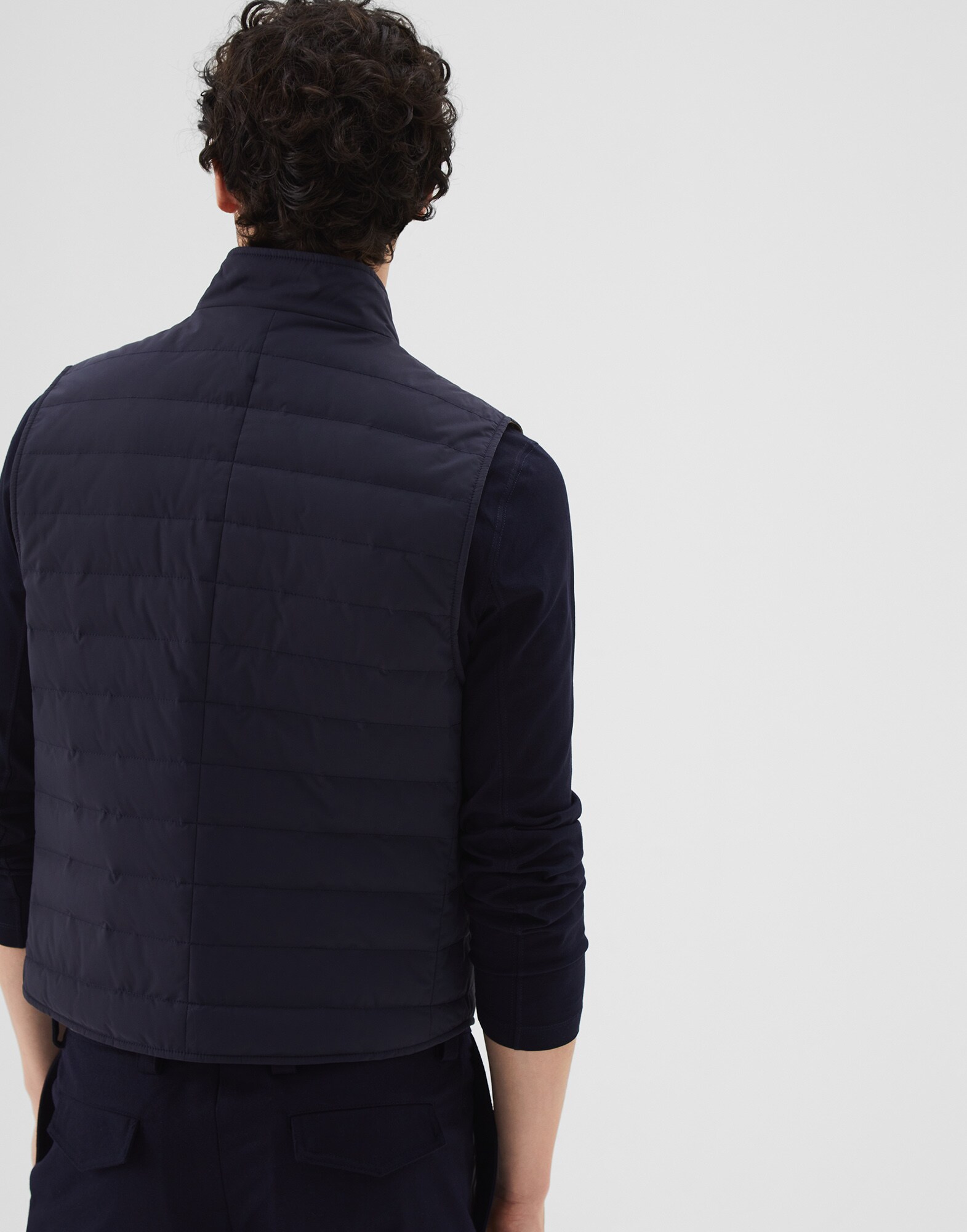 Down Sleeveless Jacket Ink Man 1 - Brunello Cucinelli