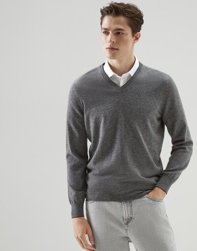 Cashmere sweater Dark Grey Man - Brunello Cucinelli 
