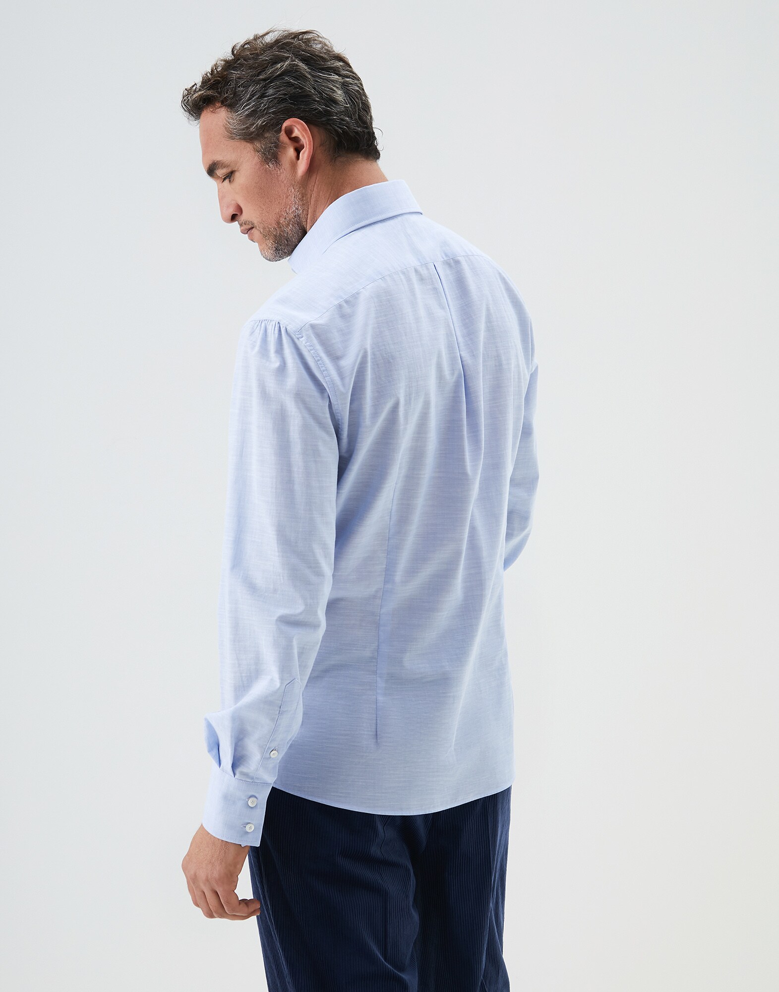 フレンチカラーシャツ スカイブルー メンズ 2 - Brunello Cucinelli