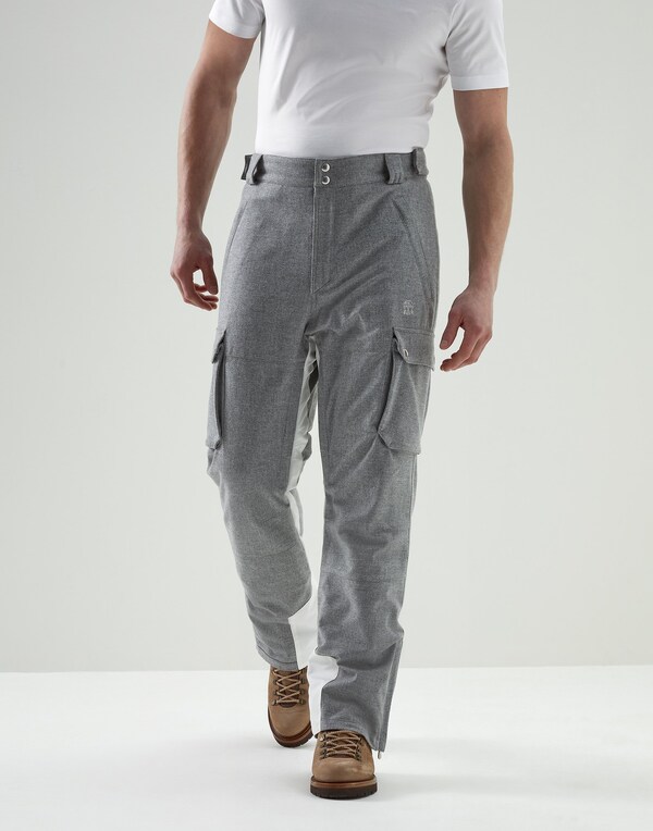 Mountain trousers with padding Pearl Grey Man - Brunello Cucinelli 