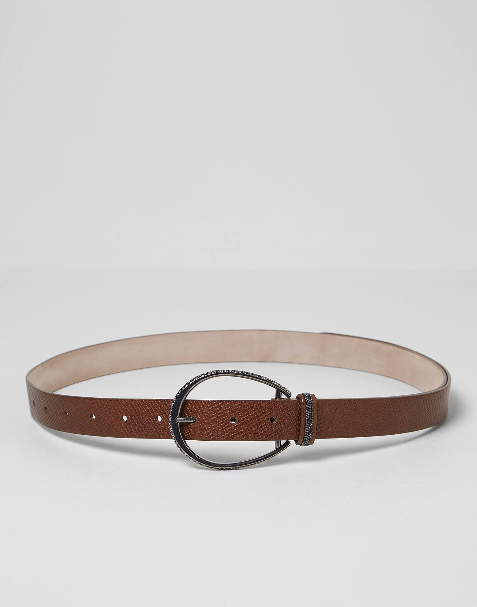 Leather and monili belt