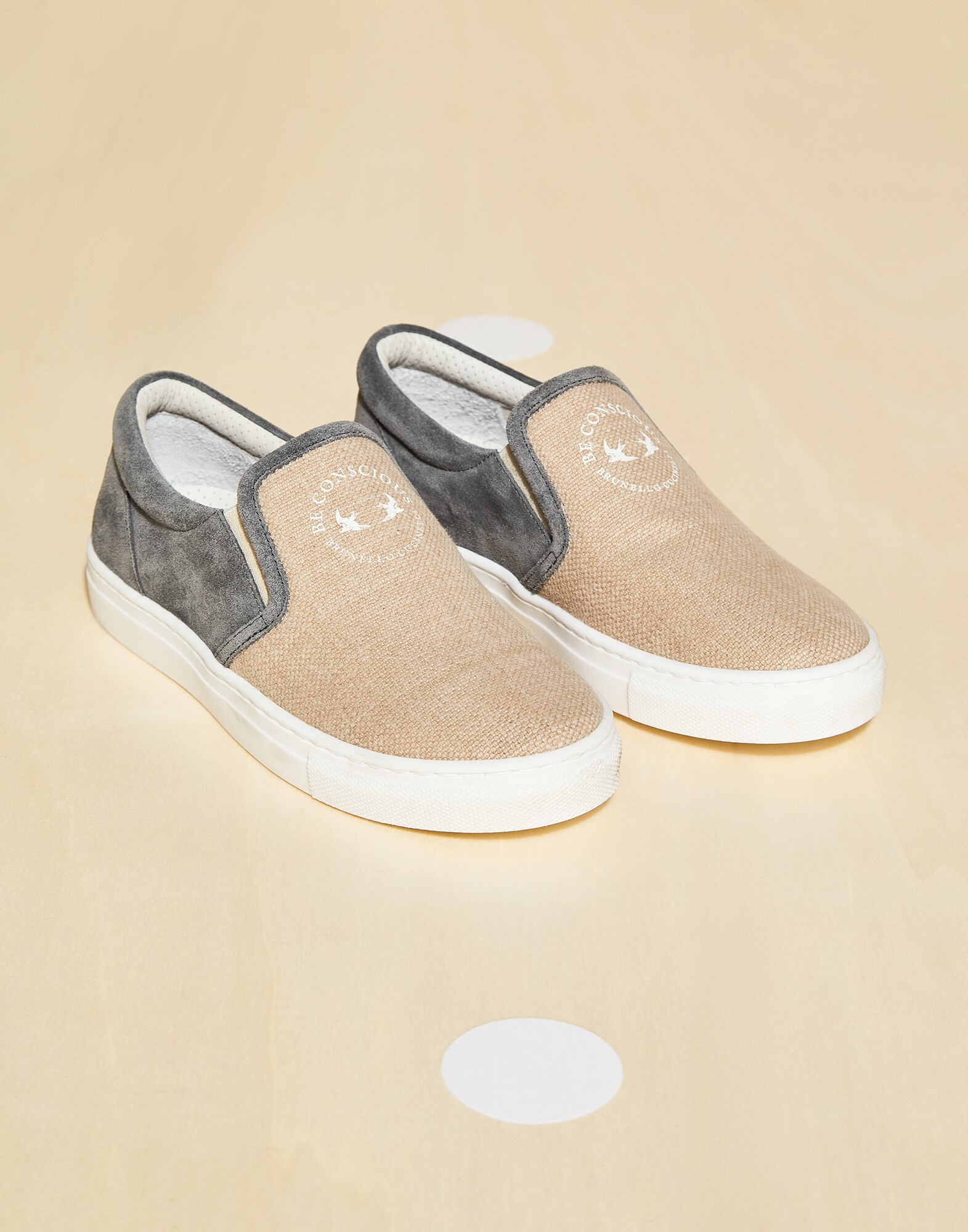 Slip-on sneakers Beige Boy - Brunello Cucinelli