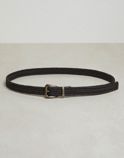 Braided belt Rust Brown Woman -
                        Brunello Cucinelli
                    