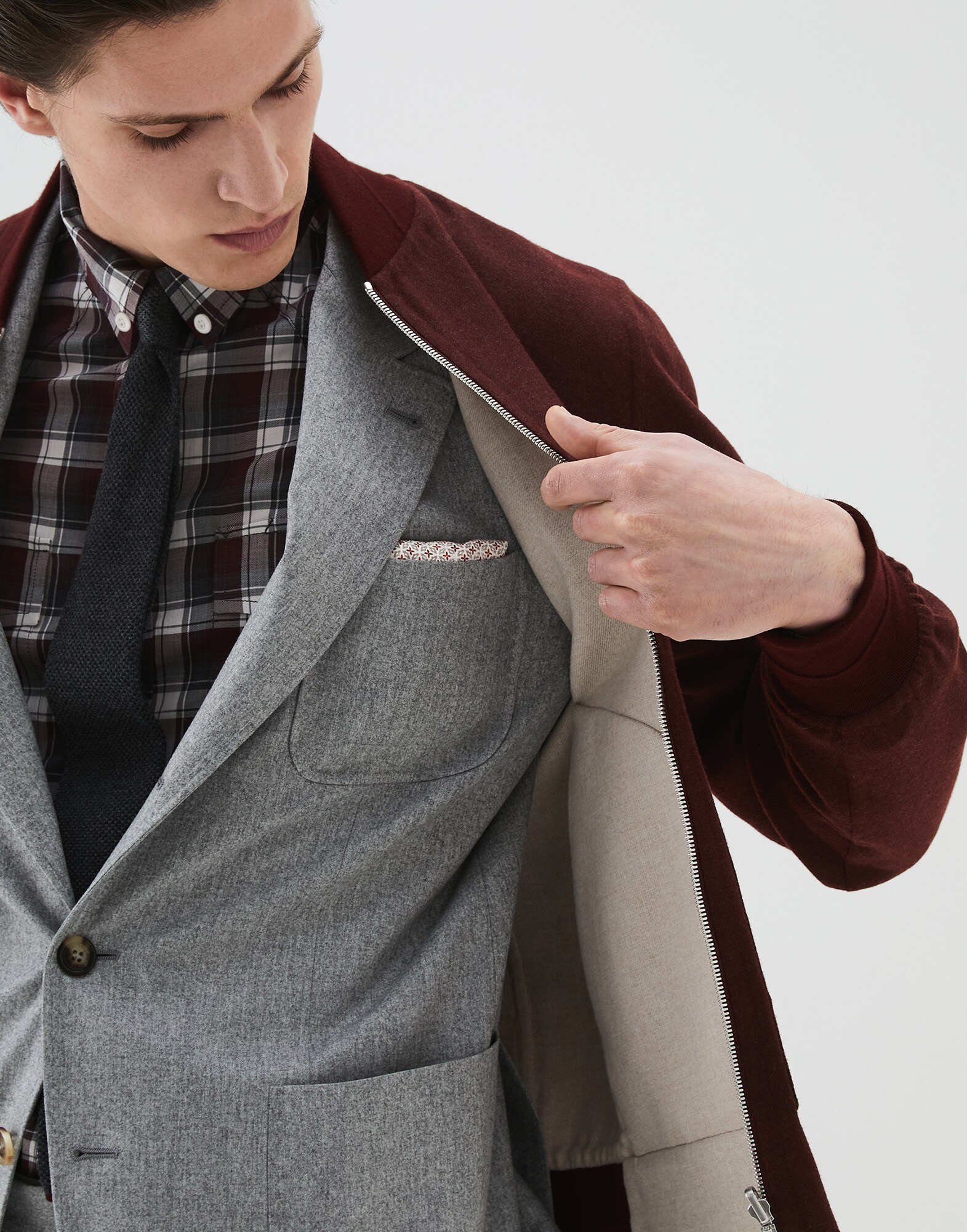 Pocket Square Fog Man 2 - Brunello Cucinelli
