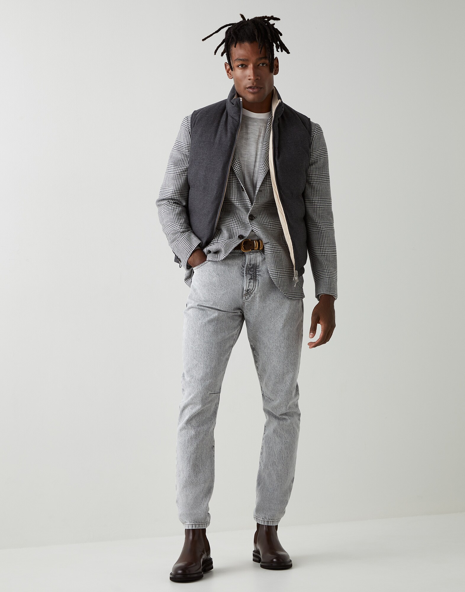 Down Vest - Full look