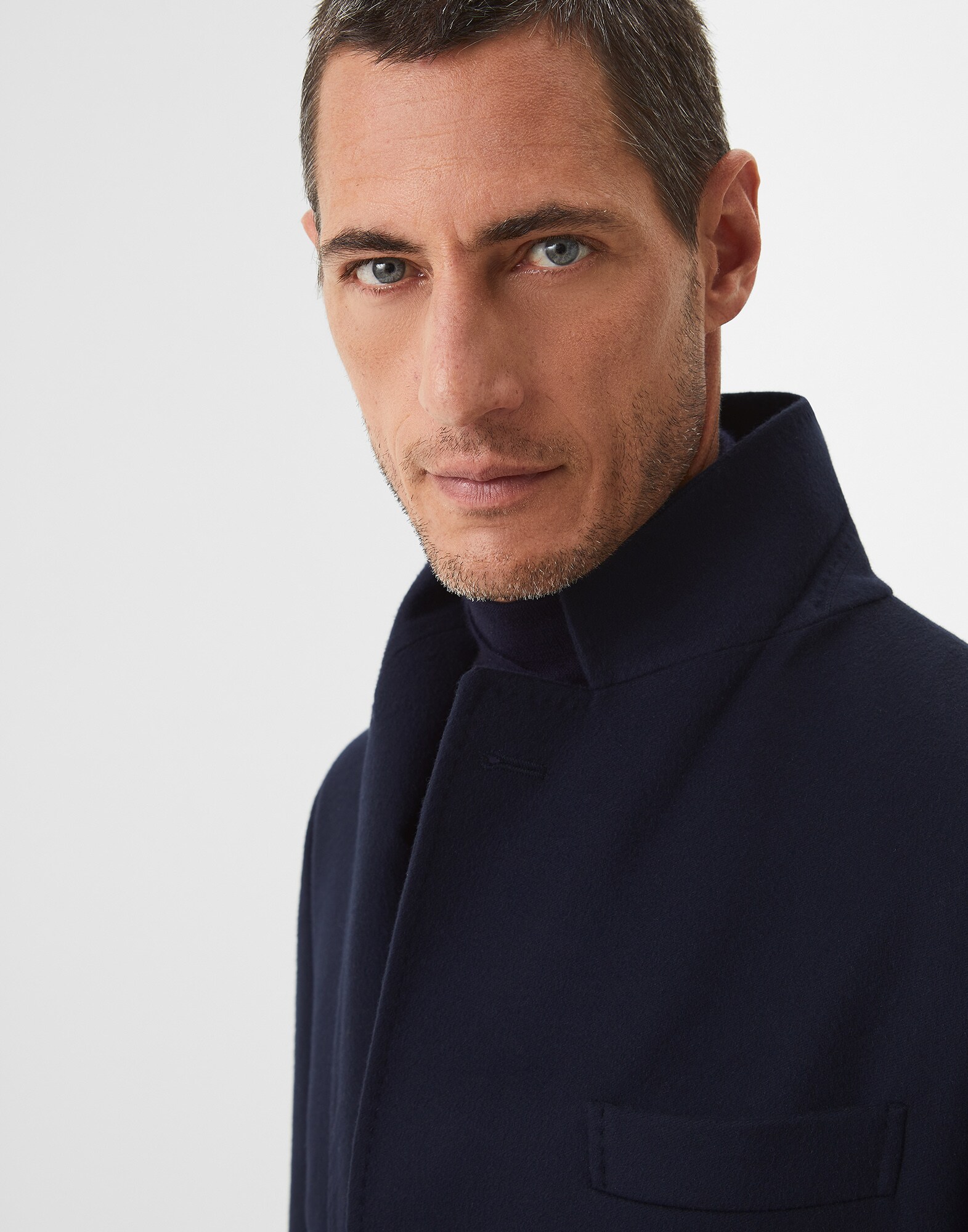 Manteau Bleu Marine Homme 2 - Brunello Cucinelli