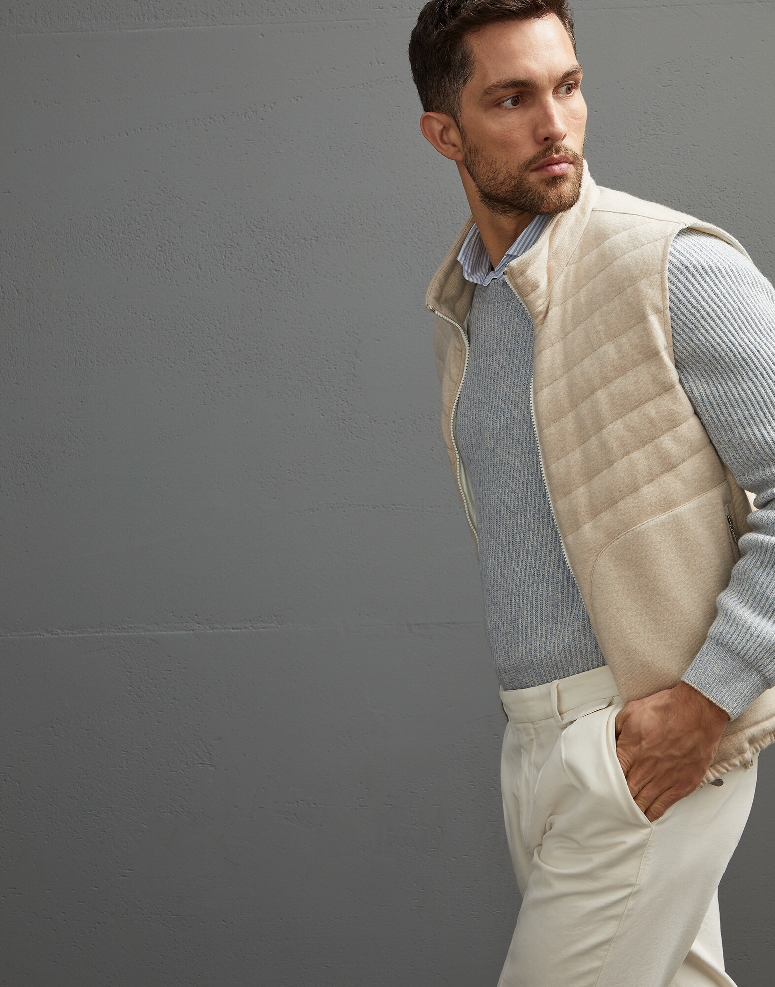 Daunenjacke aus Strick - Editorial-Ansicht