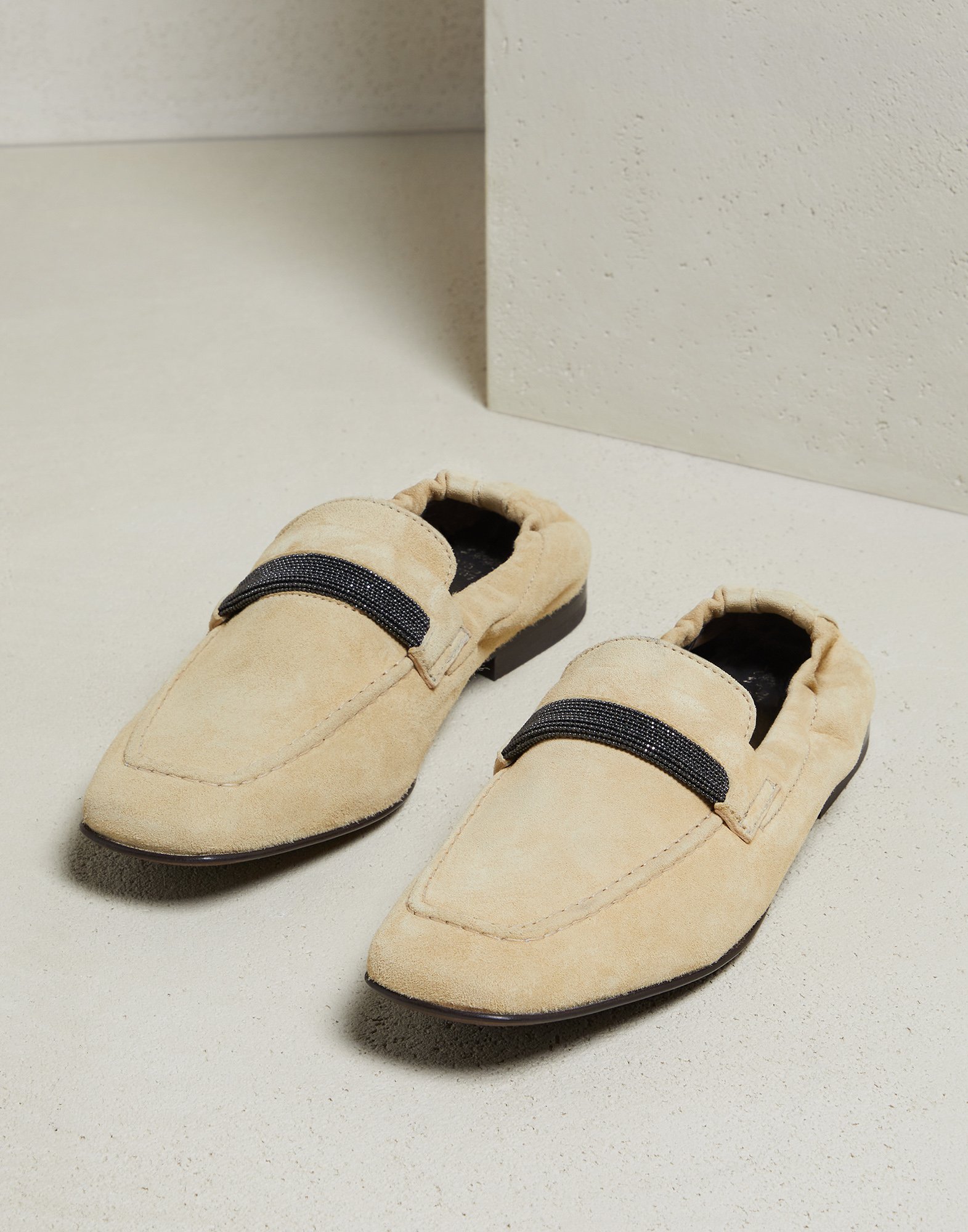 Suede loafers Yellow Woman - Brunello Cucinelli
