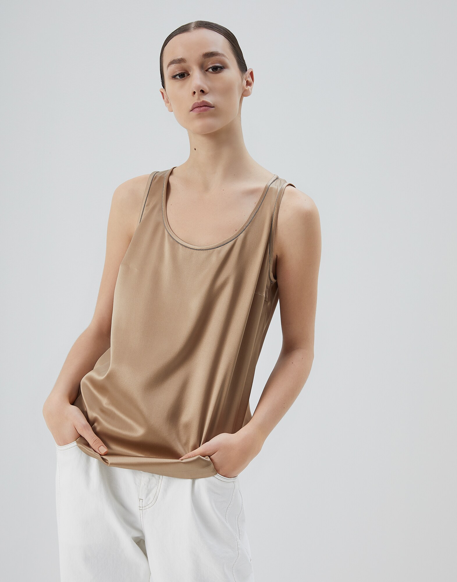 Top aus Satin