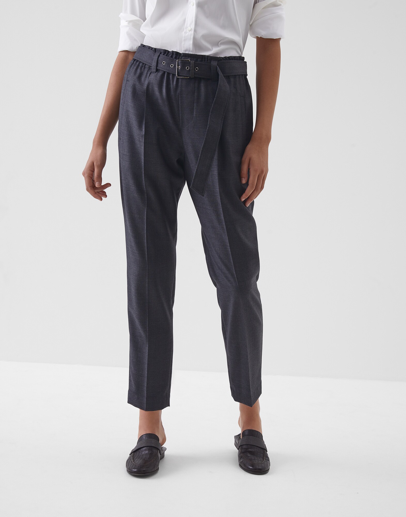 Pantalones Lignito Mujer 0 - Brunello Cucinelli