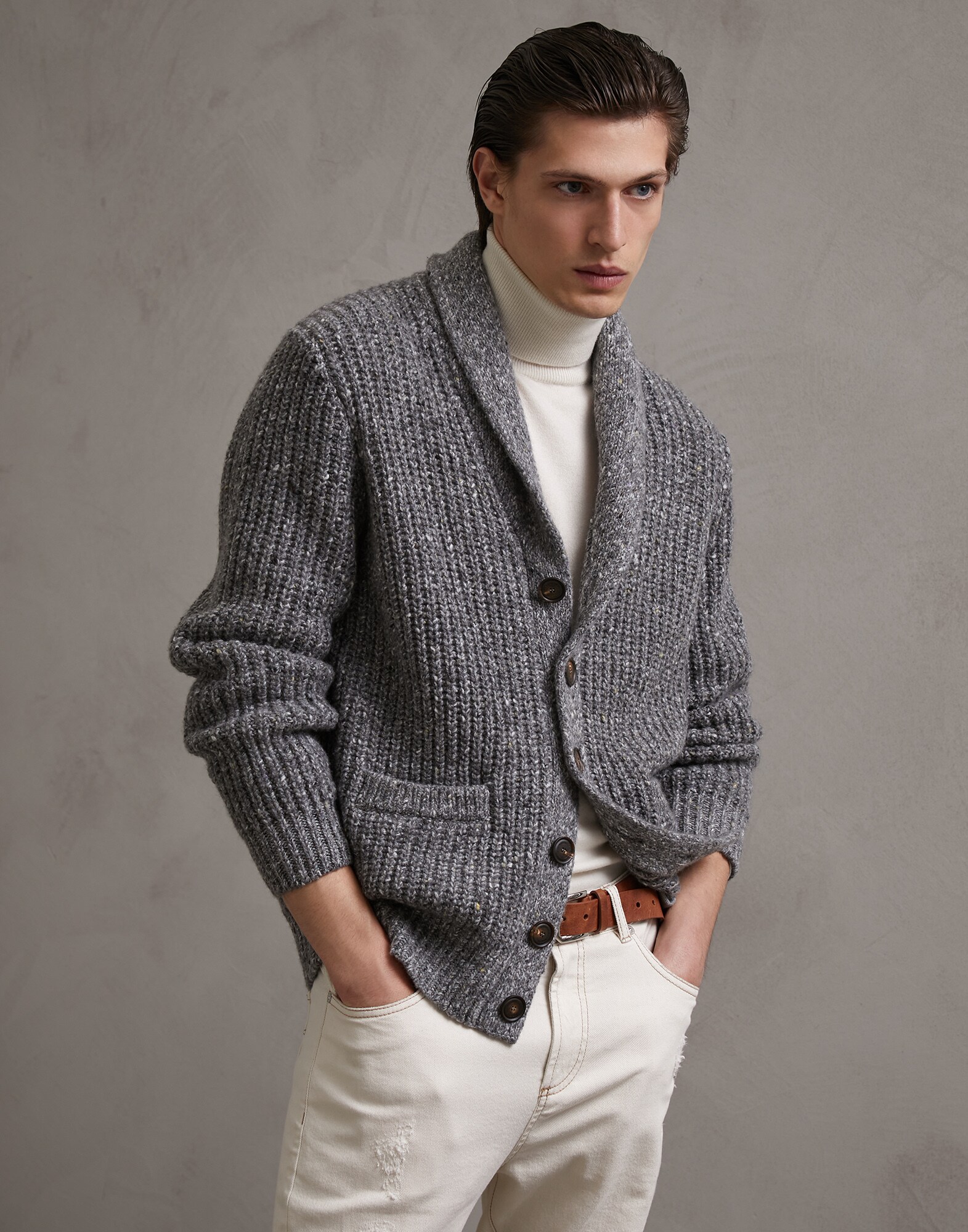 Button-front Cardigan - Front