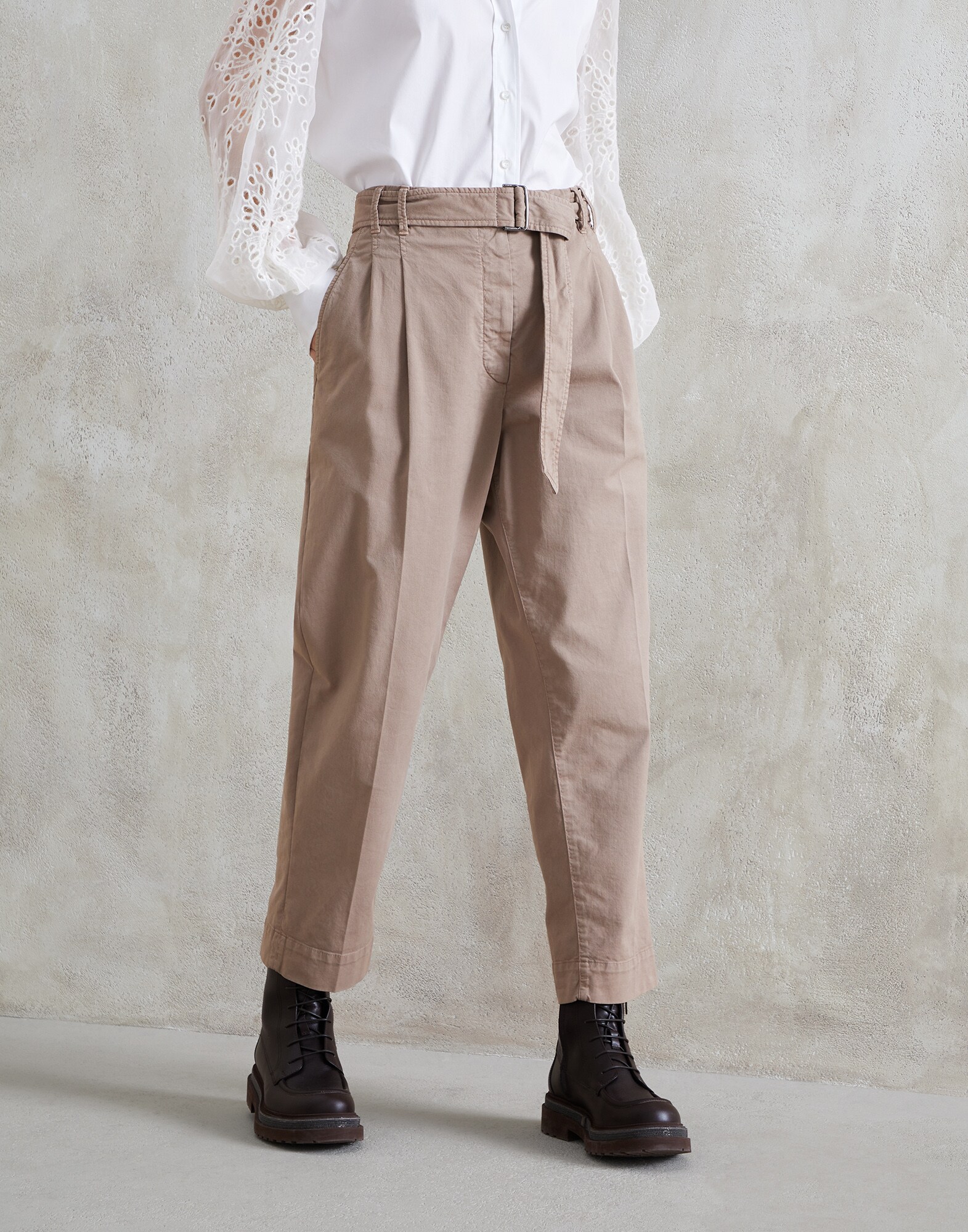 Twill trousers