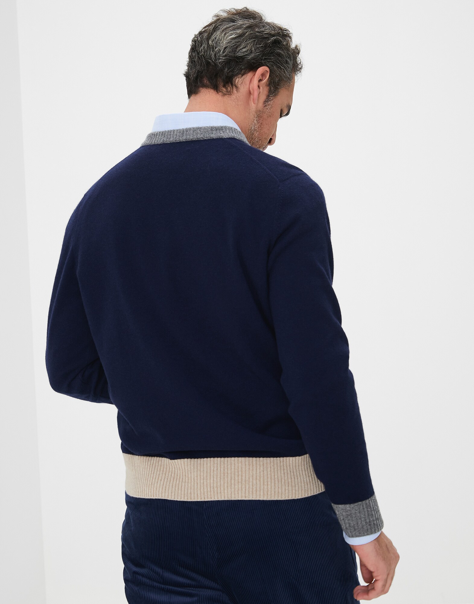 V-neck Sweater - Back