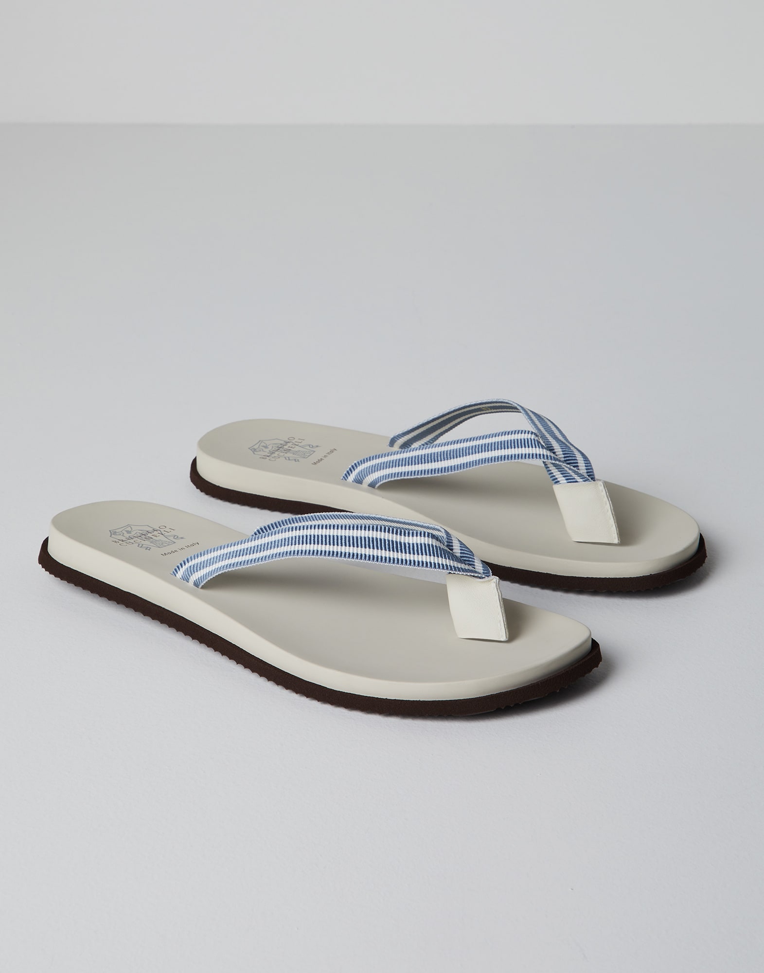 Men's slide sandals and flip flops | Brunello Cucinelli