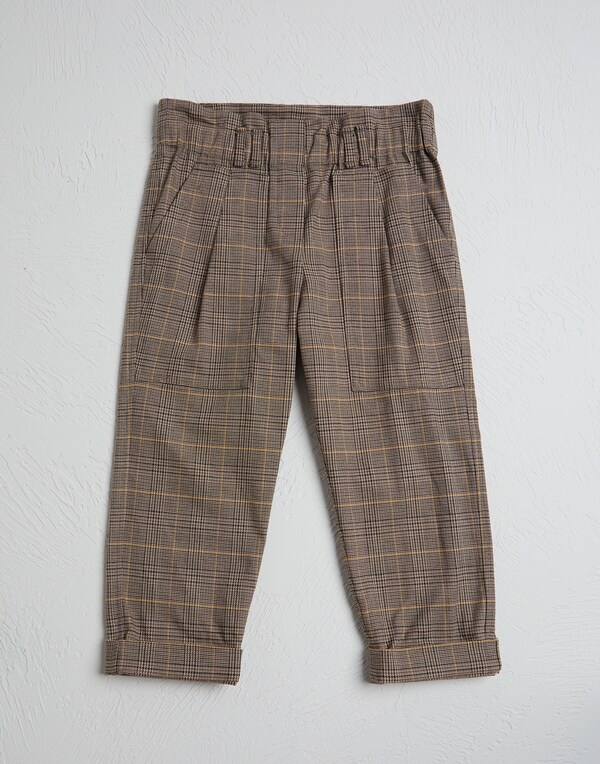 Prince of Wales trousers Brown Girl - Brunello Cucinelli 