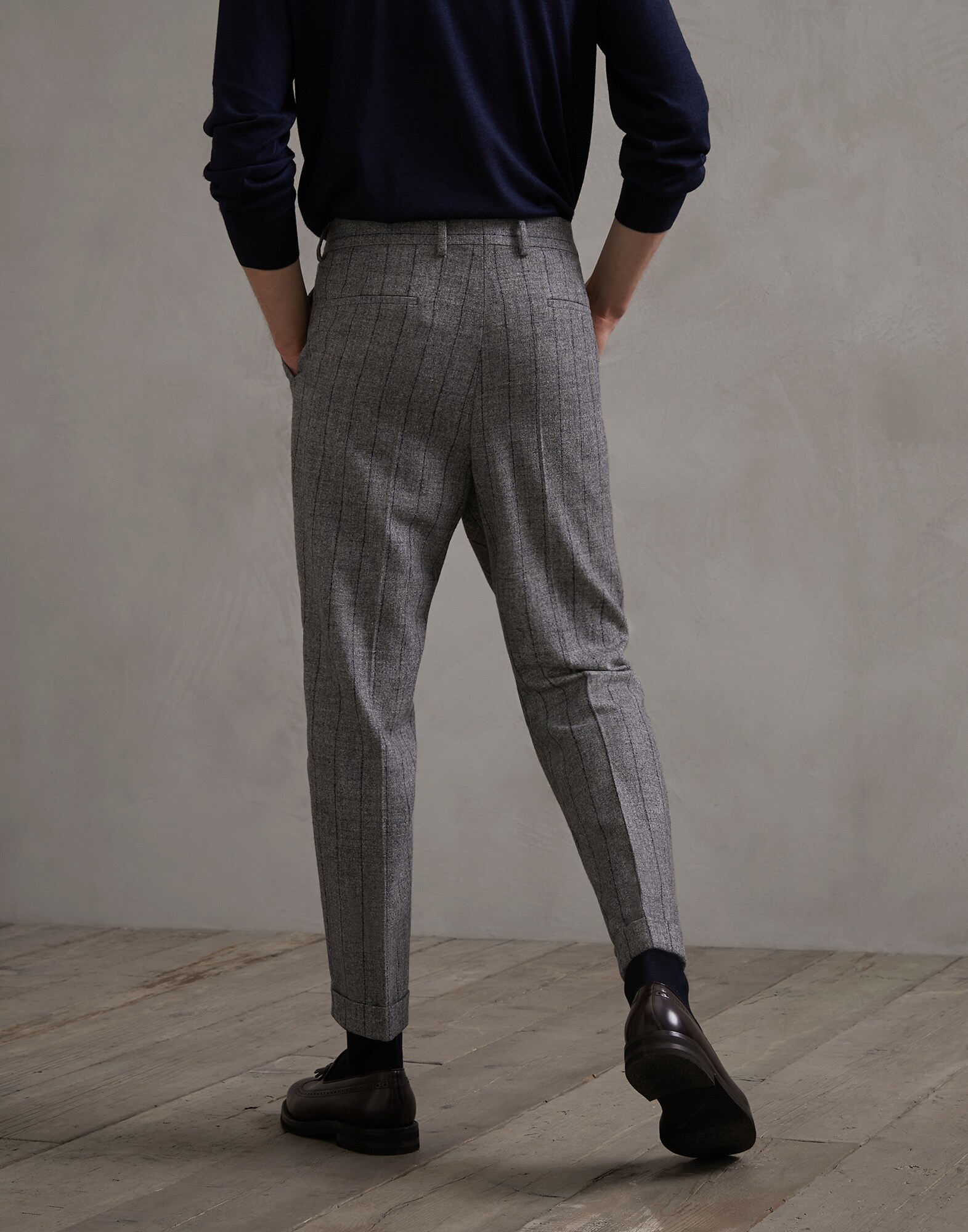 Trousers Medium Grey Man 1 - Brunello Cucinelli