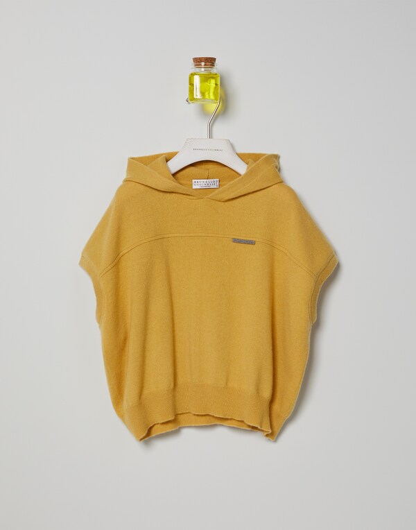 Hooded sweater Yellow Girl - Brunello Cucinelli 
