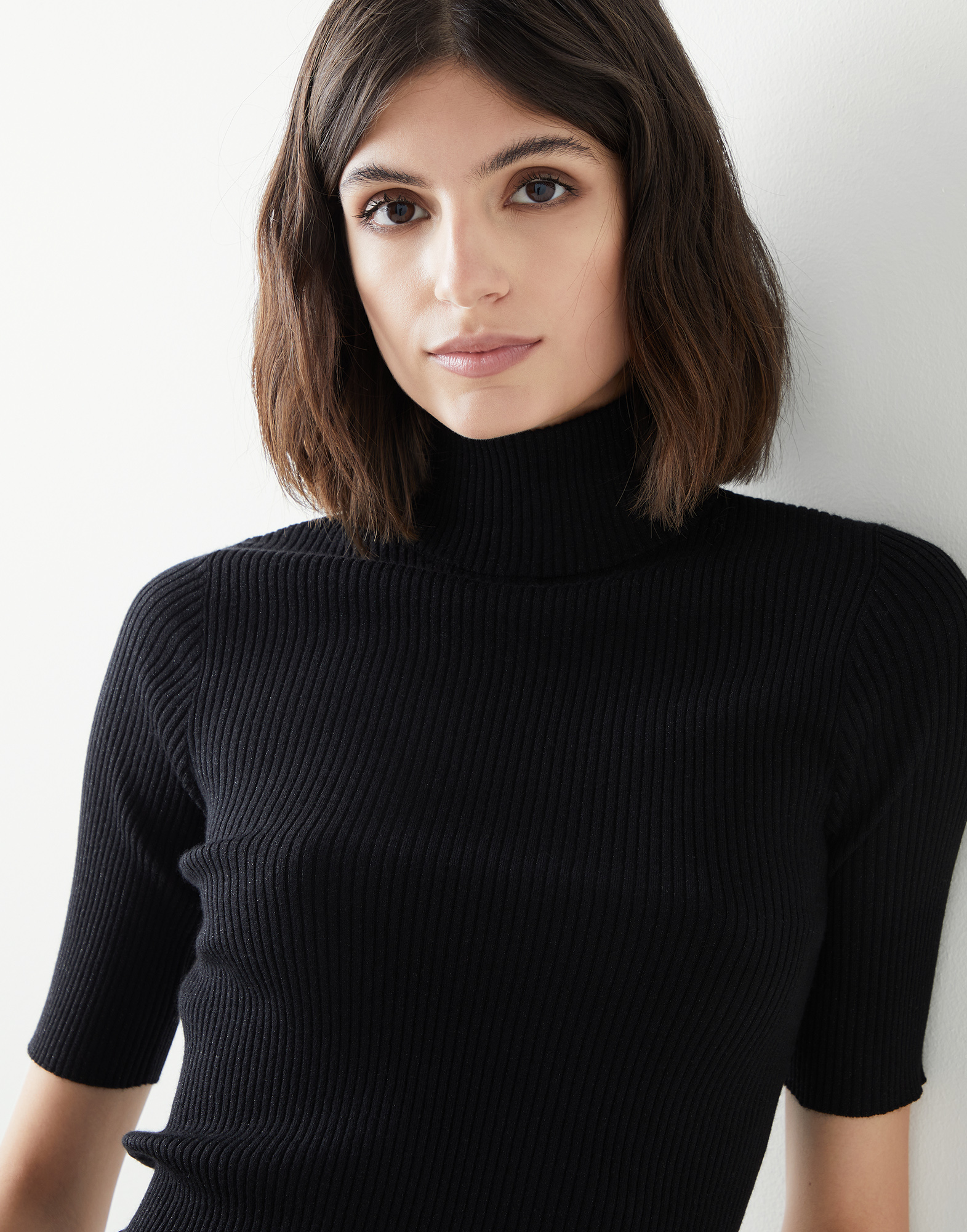 Pull Maille Ouverte Métallisée Brunello Cucinelli - Taille XS - Beige - Neuf Sans étiquettes
