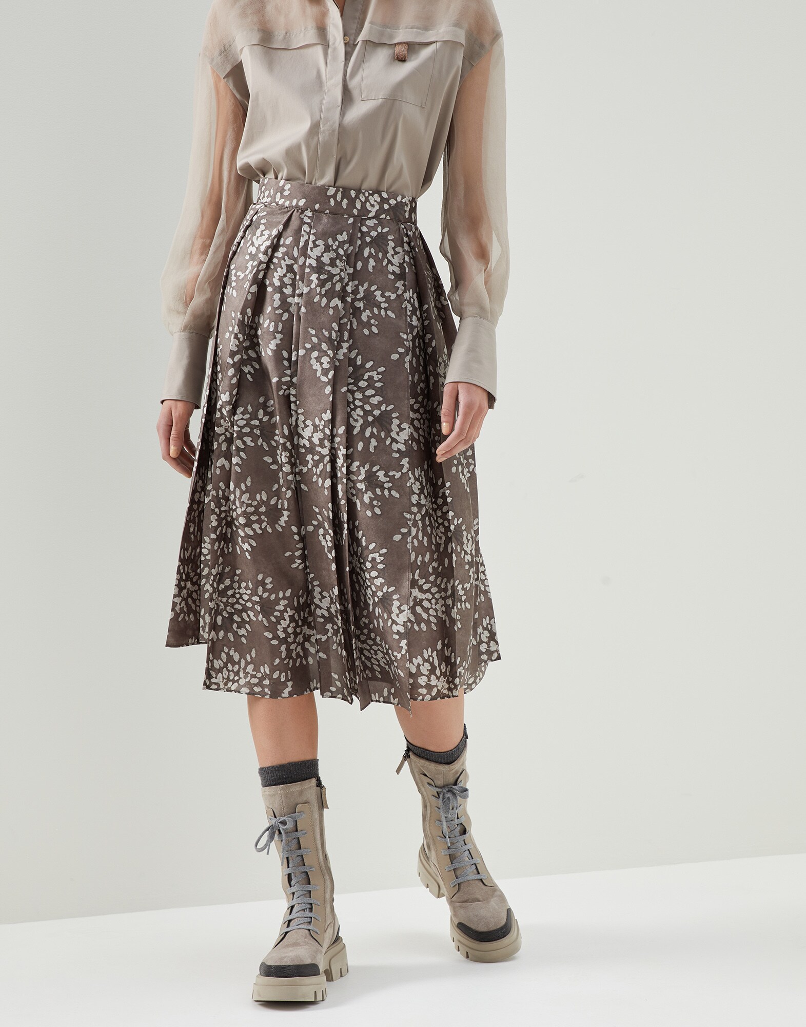 Falda midi Café Mujer - Brunello Cucinelli